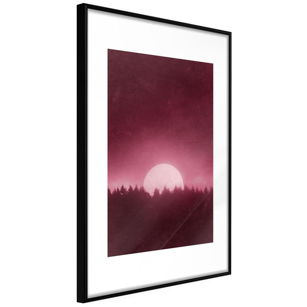 Inramad Poster / Tavla - Moonrise-Poster Inramad-Artgeist-20x30-Svart ram-peaceofhome.se