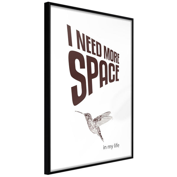 Inramad Poster / Tavla - More Space Needed-Poster Inramad-Artgeist-20x30-Svart ram-peaceofhome.se