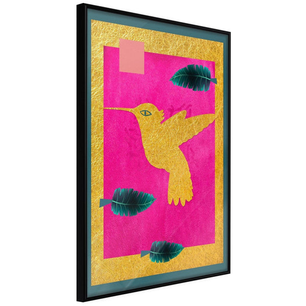 Inramad Poster / Tavla - Native American Hummingbird-Poster Inramad-Artgeist-20x30-Svart ram-peaceofhome.se