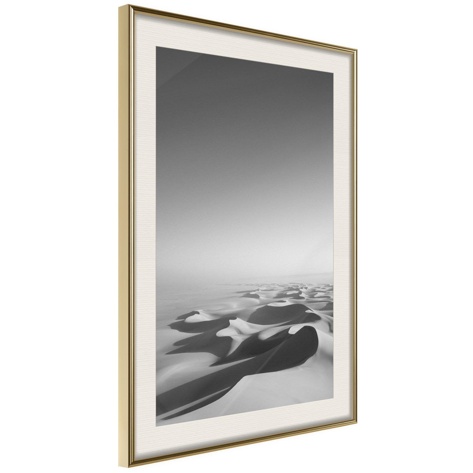 Inramad Poster / Tavla - Ocean of Sand I-Poster Inramad-Artgeist-20x30-Guldram med passepartout-peaceofhome.se