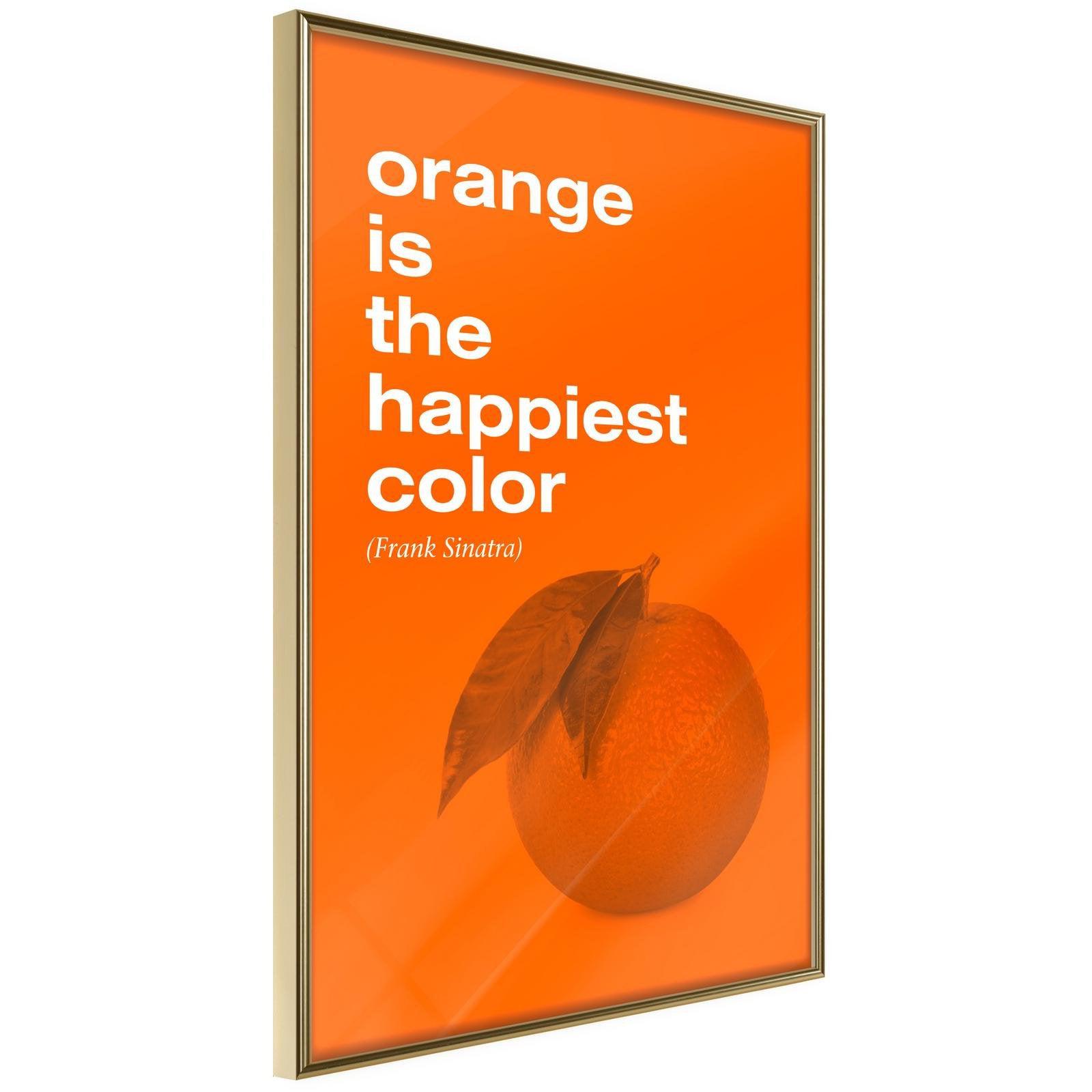 Inramad Poster / Tavla - Orange Colour-Poster Inramad-Artgeist-20x30-Guldram-peaceofhome.se