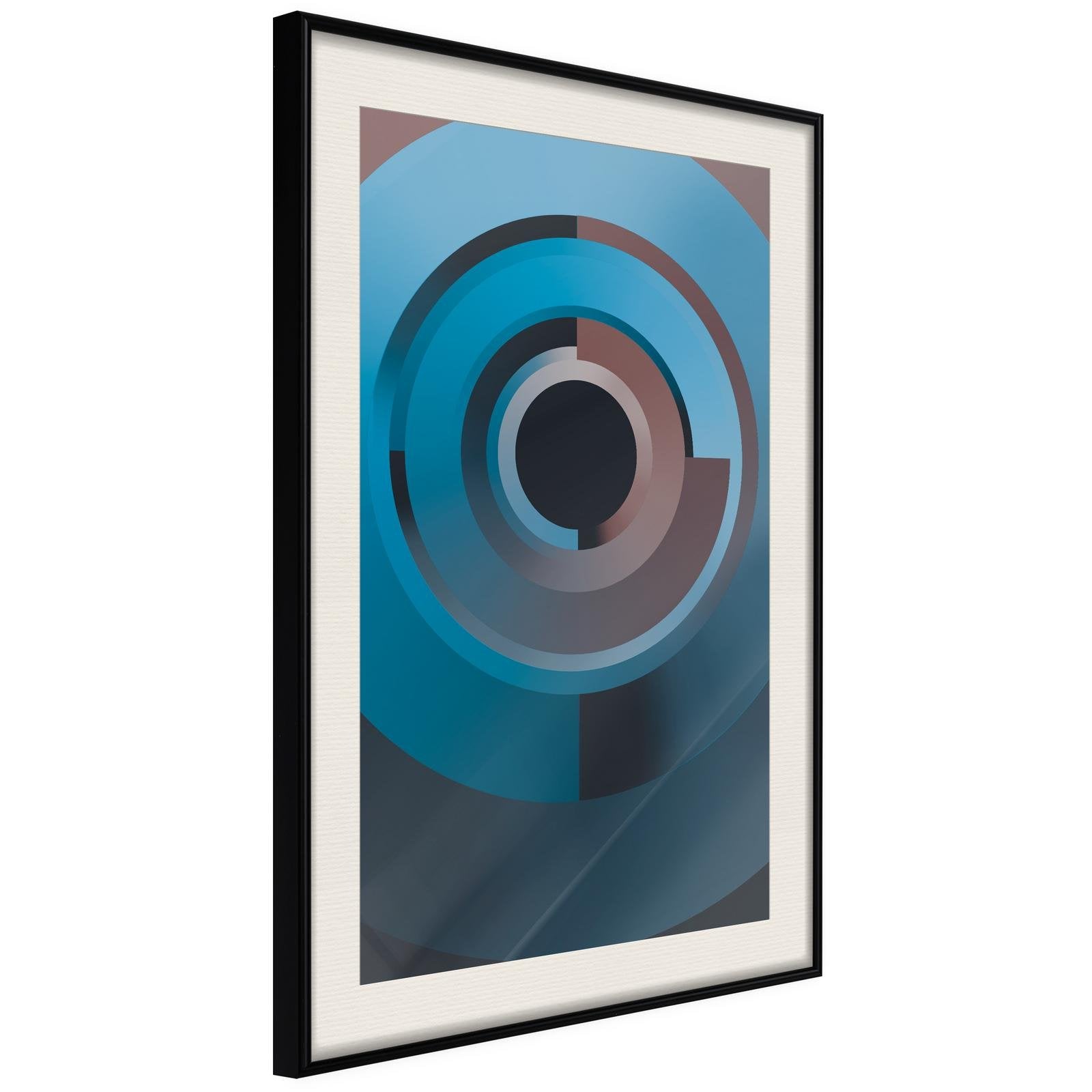 Inramad Poster / Tavla - Original Spyhole-Poster Inramad-Artgeist-20x30-Svart ram med passepartout-peaceofhome.se