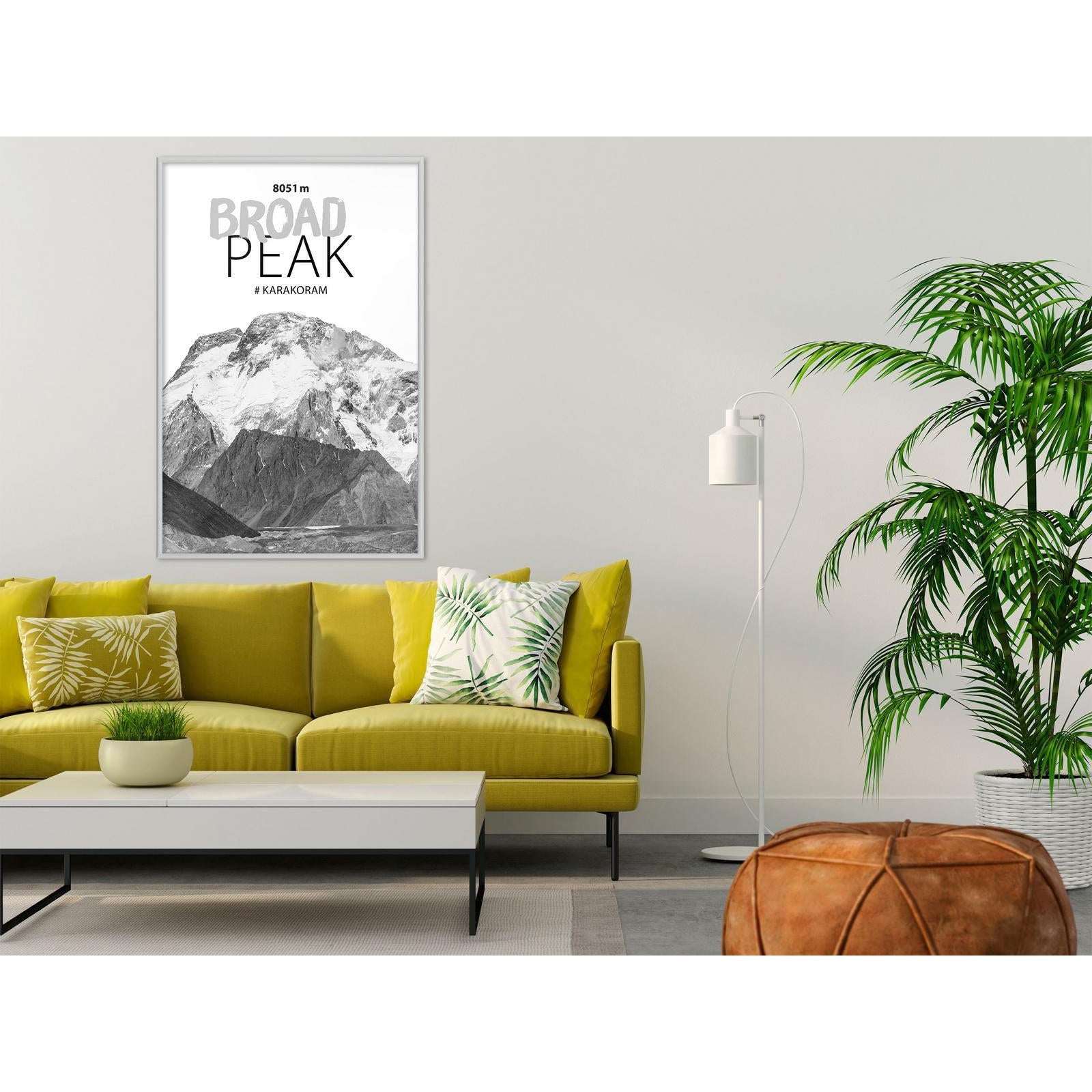Inramad Poster / Tavla - Peaks of the World: Broad Peak-Poster Inramad-Artgeist-peaceofhome.se