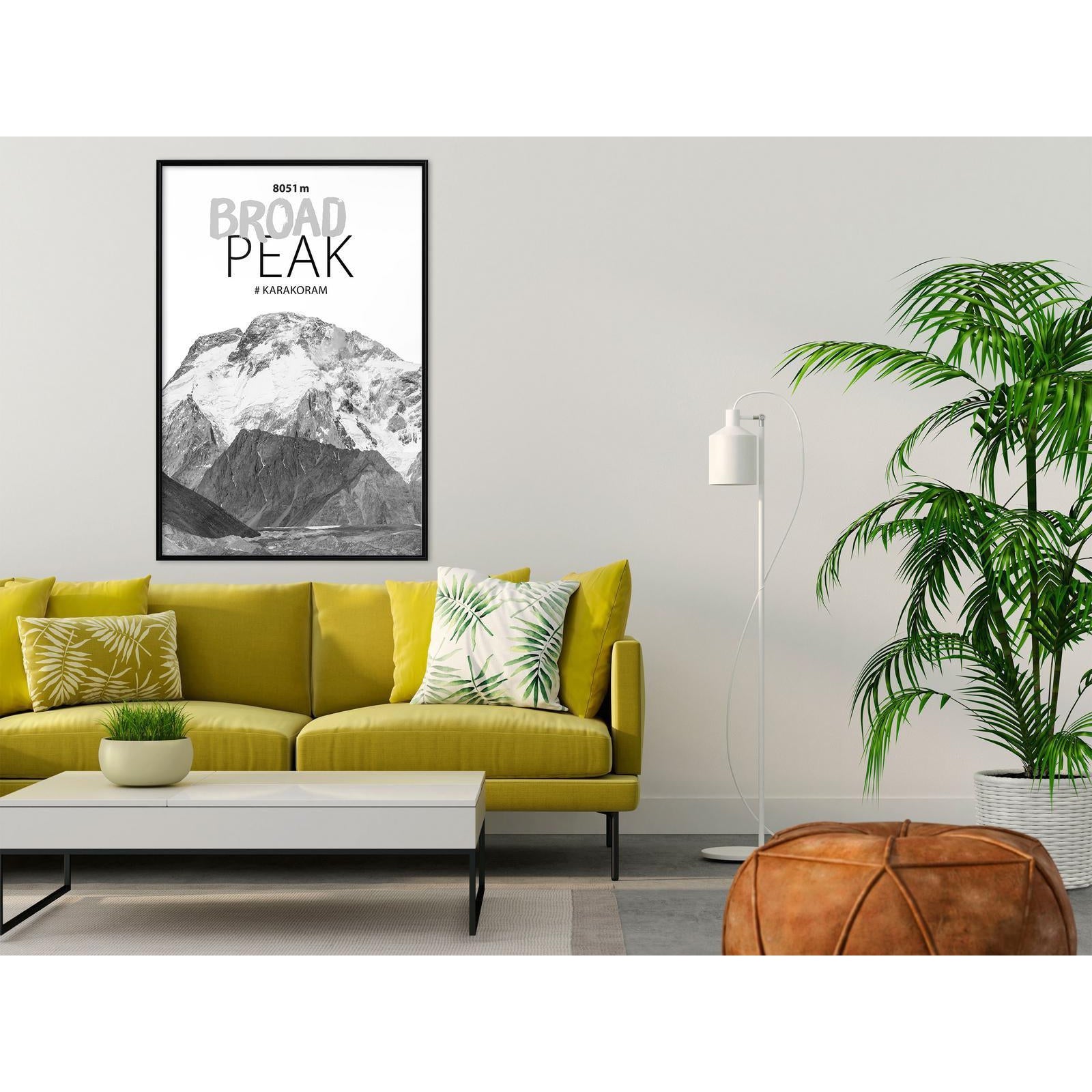 Inramad Poster / Tavla - Peaks of the World: Broad Peak-Poster Inramad-Artgeist-peaceofhome.se