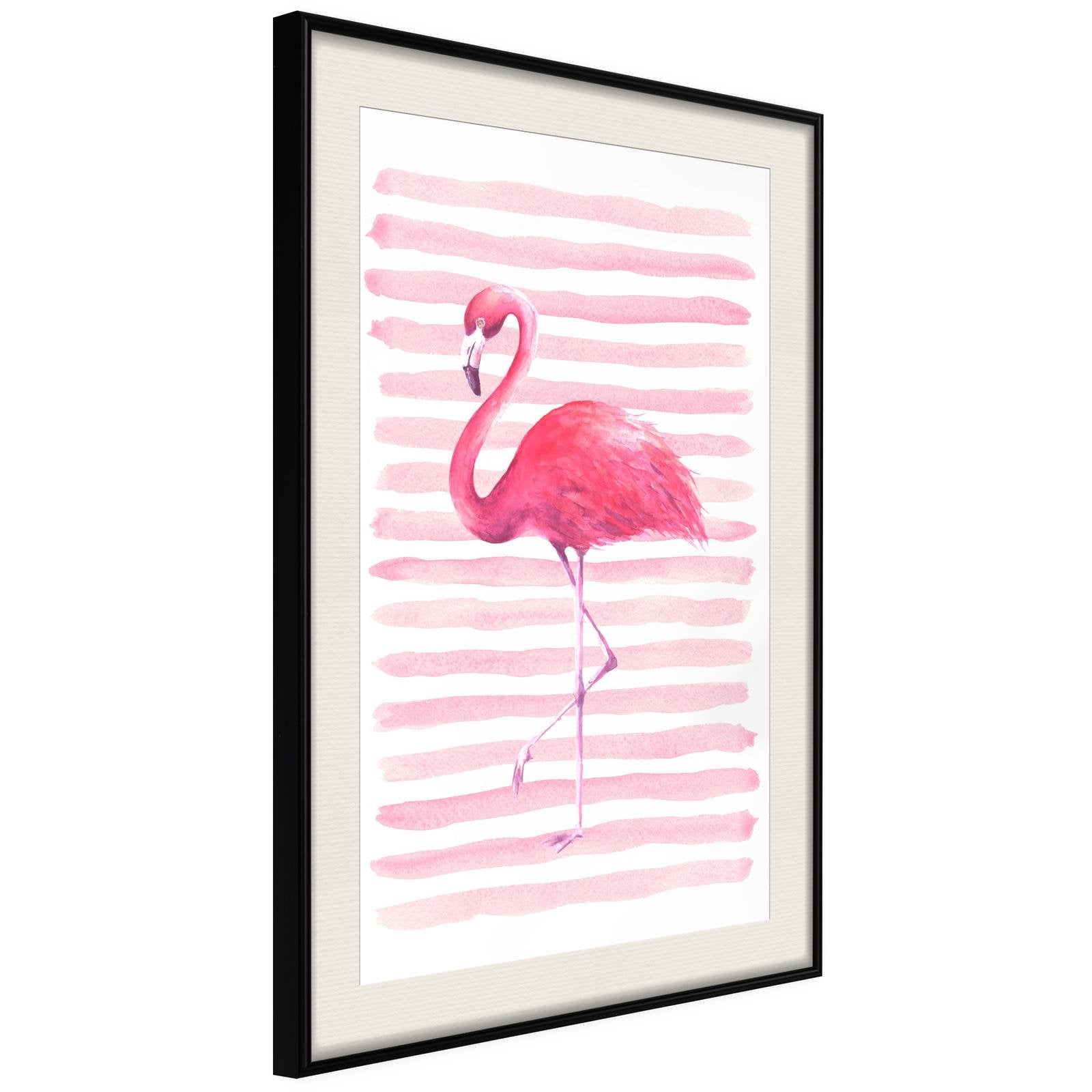 Inramad Poster / Tavla - Pink Madness-Poster Inramad-Artgeist-20x30-Svart ram med passepartout-peaceofhome.se