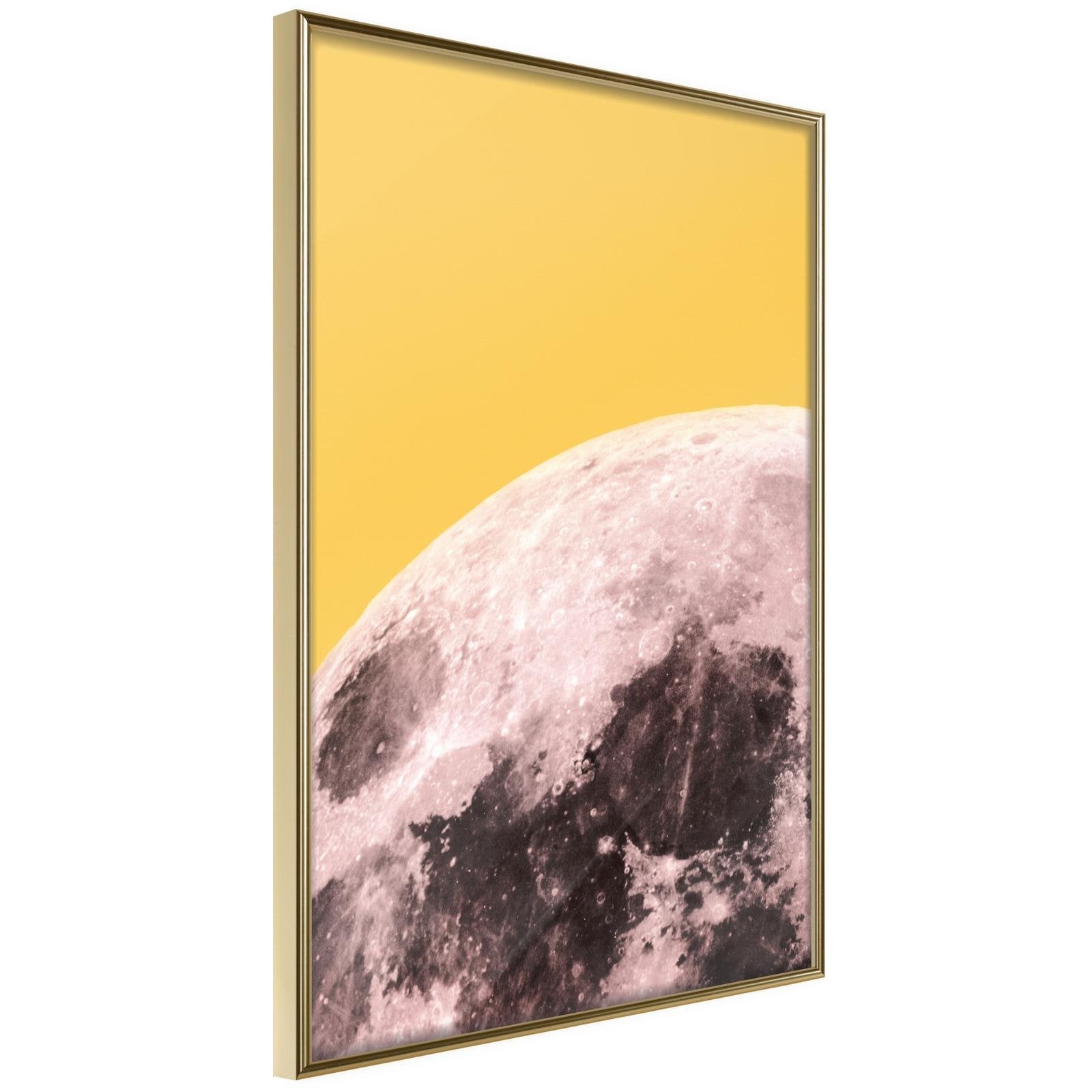 Inramad Poster / Tavla - Pink Moon-Poster Inramad-Artgeist-20x30-Guldram-peaceofhome.se