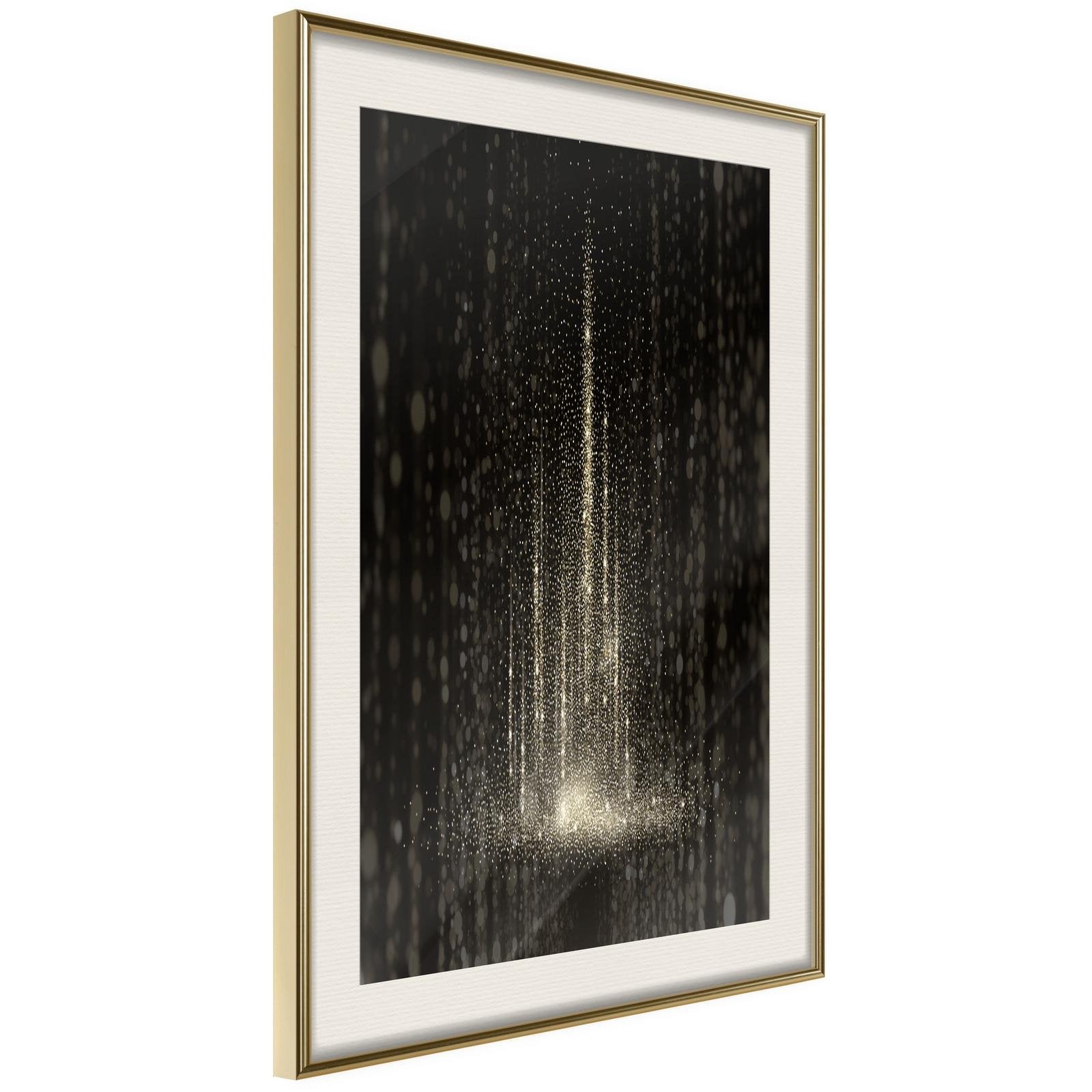 Inramad Poster / Tavla - Rain of Light-Poster Inramad-Artgeist-20x30-Guldram med passepartout-peaceofhome.se