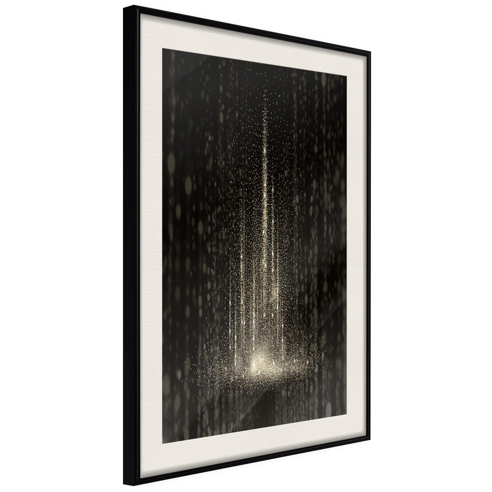 Inramad Poster / Tavla - Rain of Light-Poster Inramad-Artgeist-20x30-Svart ram med passepartout-peaceofhome.se