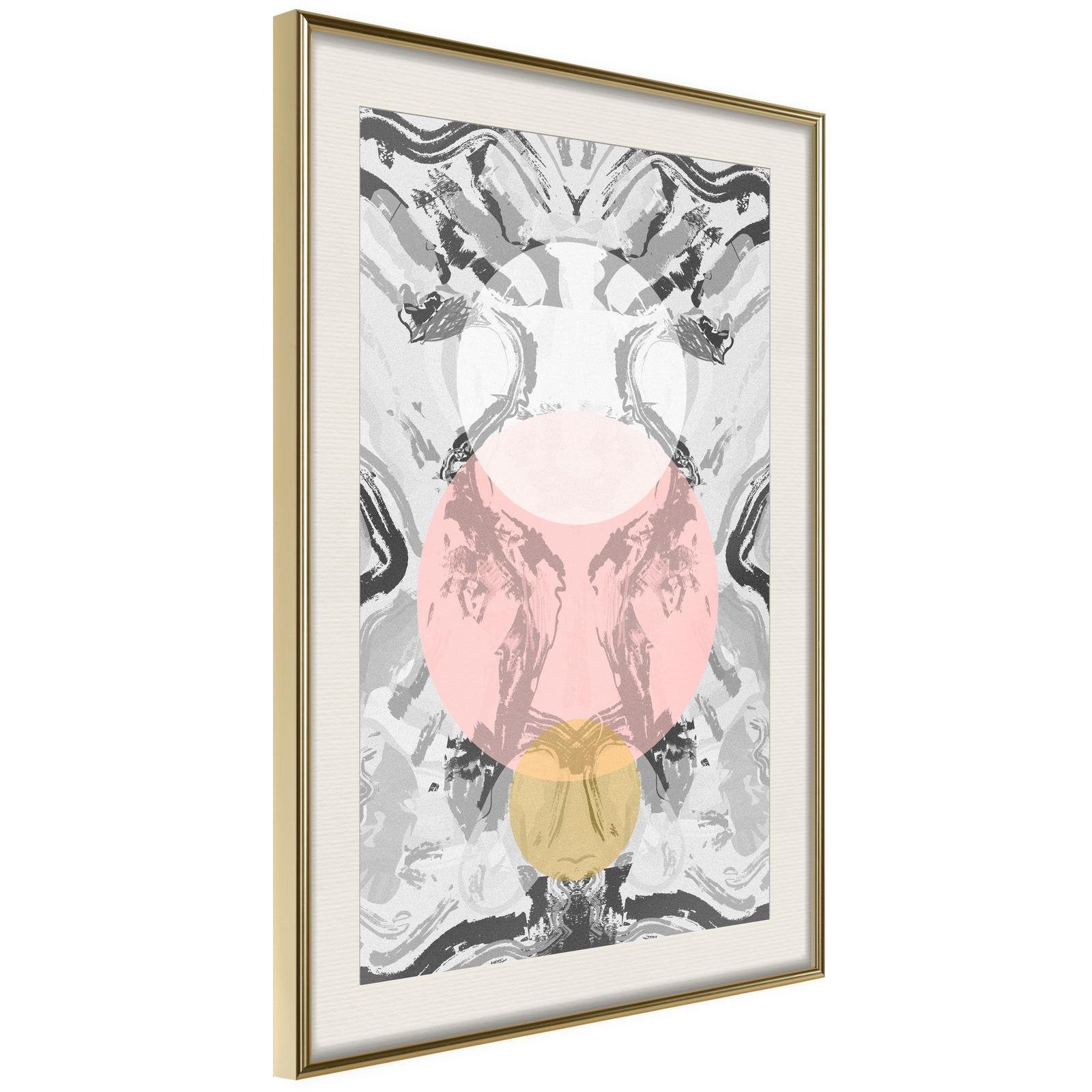 Inramad Poster / Tavla - Rise of the Three Suns-Poster Inramad-Artgeist-20x30-Guldram med passepartout-peaceofhome.se