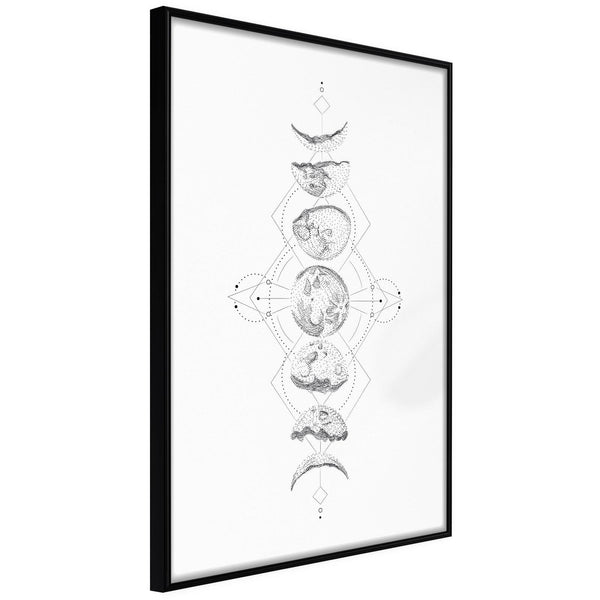 Inramad Poster / Tavla - Silver Globe-Poster Inramad-Artgeist-20x30-Svart ram-peaceofhome.se
