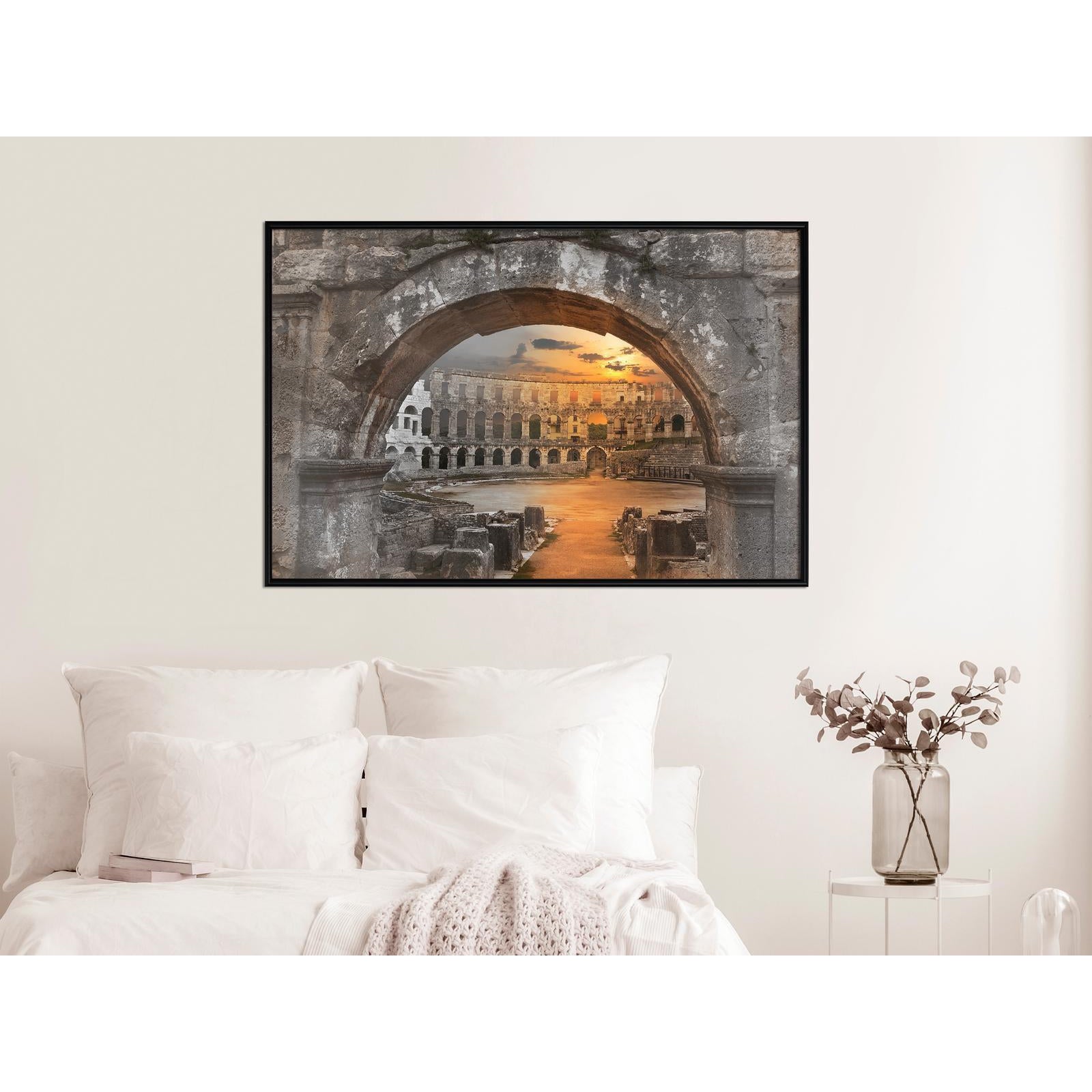 Inramad Poster / Tavla - Sunset in the Ancient City-Poster Inramad-Artgeist-peaceofhome.se