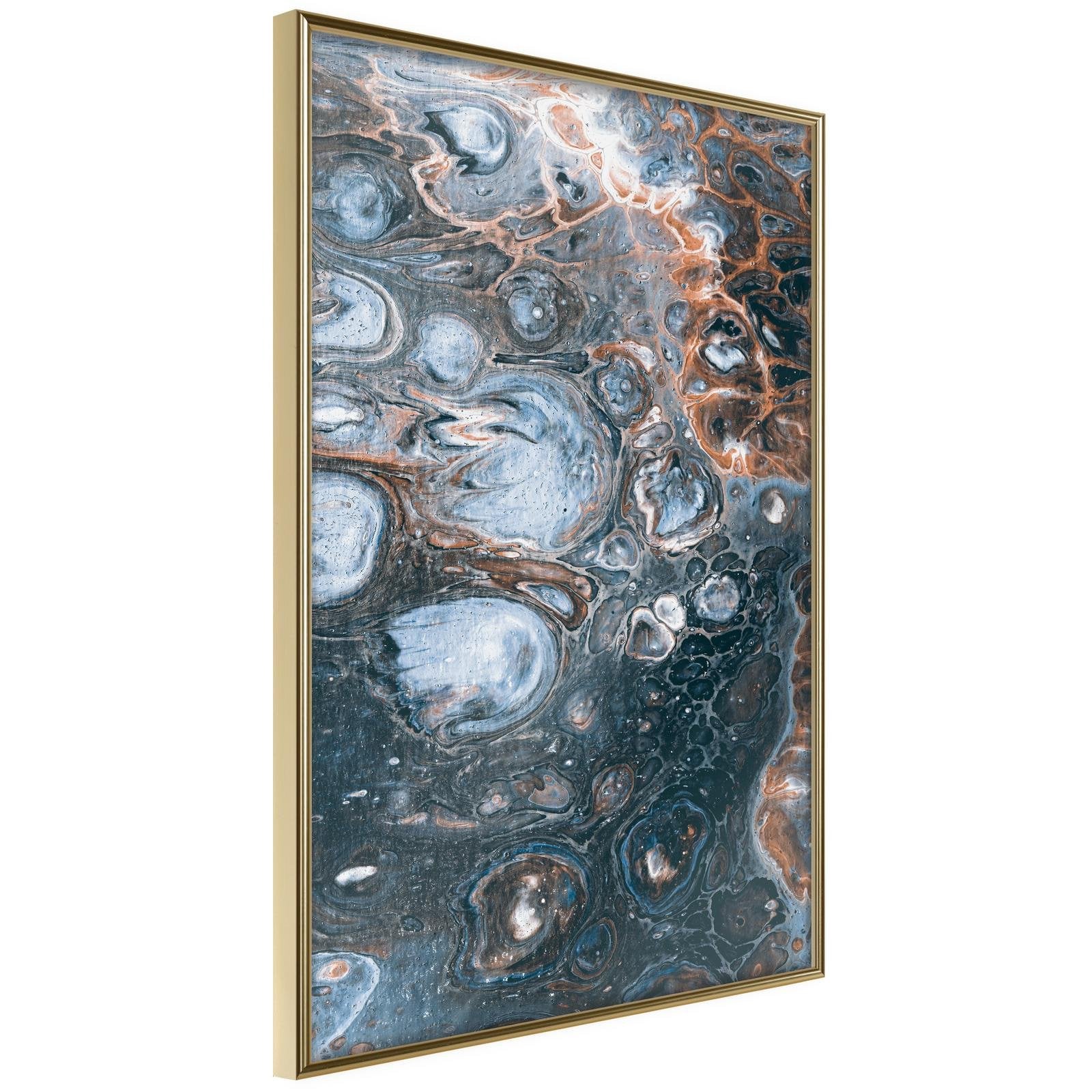 Inramad Poster / Tavla - Surface of the Unknown Planet I-Poster Inramad-Artgeist-20x30-Guldram-peaceofhome.se