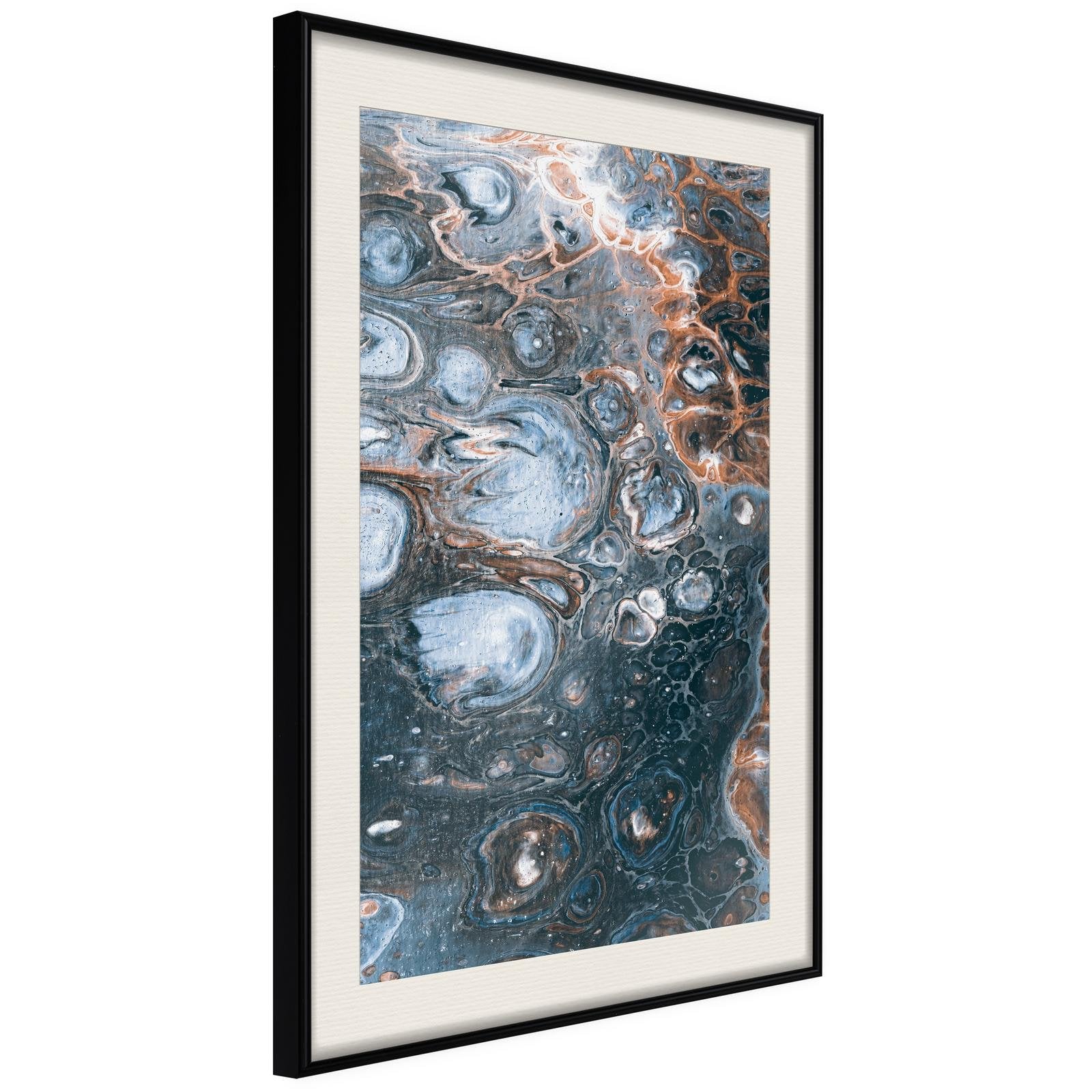 Inramad Poster / Tavla - Surface of the Unknown Planet I-Poster Inramad-Artgeist-20x30-Svart ram med passepartout-peaceofhome.se