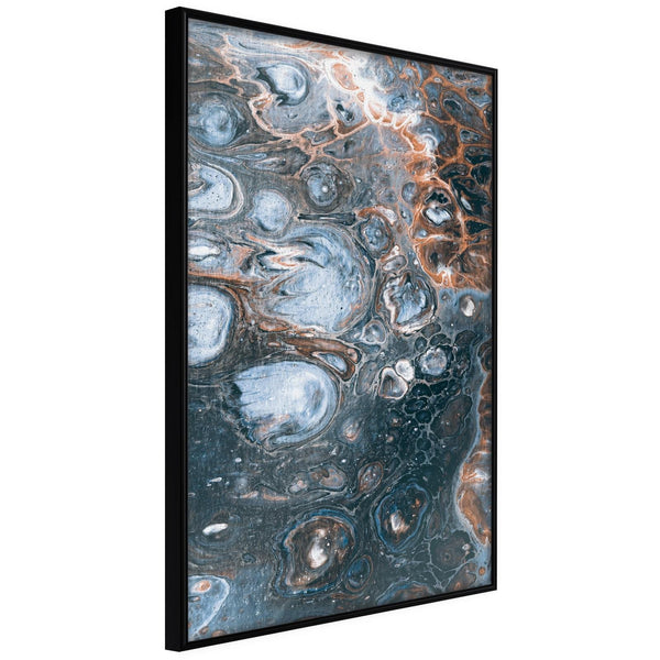 Inramad Poster / Tavla - Surface of the Unknown Planet I-Poster Inramad-Artgeist-20x30-Svart ram-peaceofhome.se