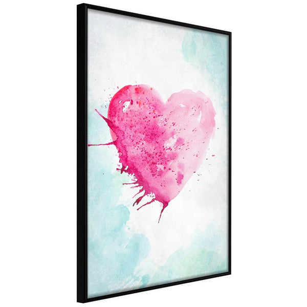 Inramad Poster / Tavla - Symbol Of Love-Poster Inramad-Artgeist-20x30-Svart ram-peaceofhome.se