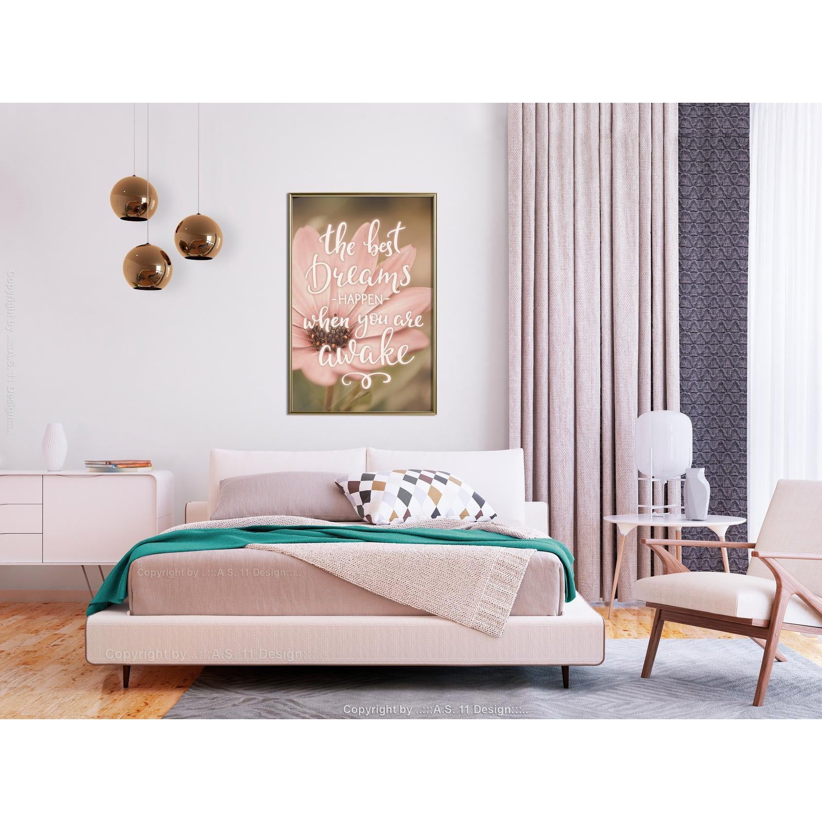 Inramad Poster / Tavla - The Best Dreams-Poster Inramad-Artgeist-peaceofhome.se