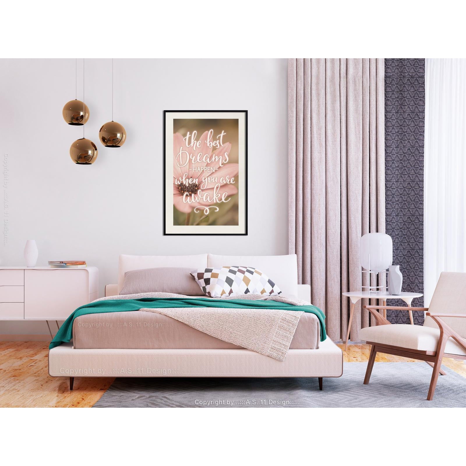 Inramad Poster / Tavla - The Best Dreams-Poster Inramad-Artgeist-peaceofhome.se