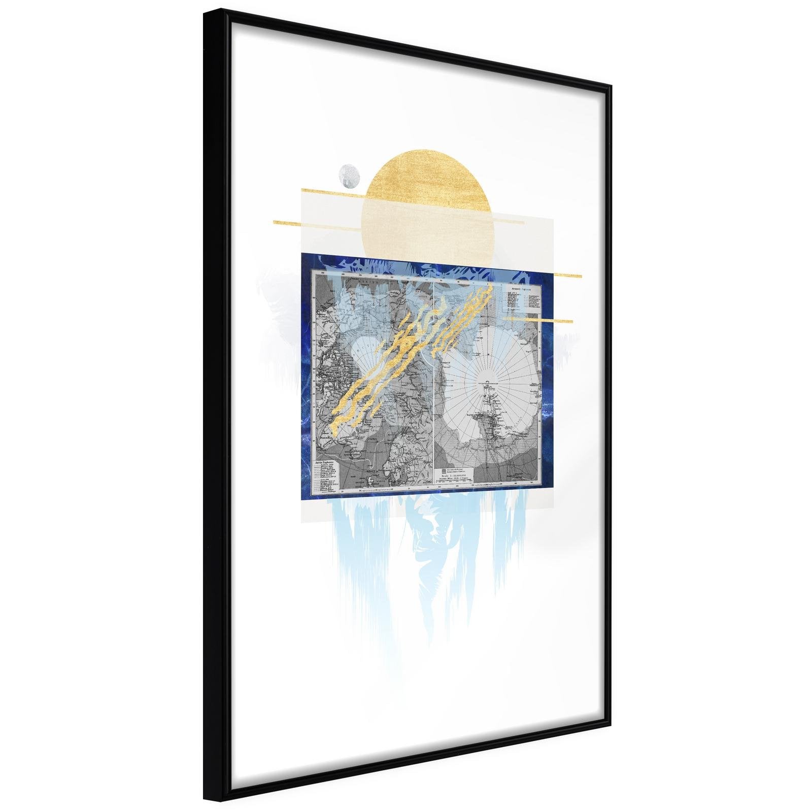 Inramad Poster / Tavla - The Coldest Continent-Poster Inramad-Artgeist-20x30-Svart ram-peaceofhome.se