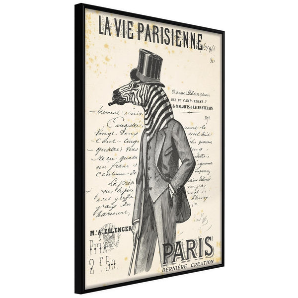Inramad Poster / Tavla - The Parisian Life-Poster Inramad-Artgeist-20x30-Svart ram-peaceofhome.se
