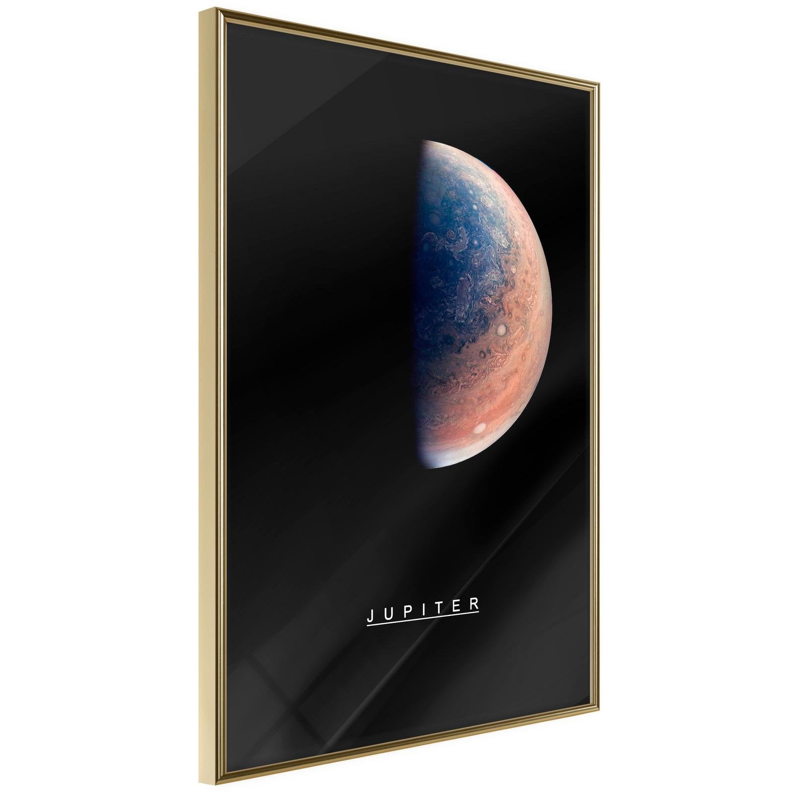 Inramad Poster / Tavla - The Solar System: Jupiter-Poster Inramad-Artgeist-20x30-Guldram-peaceofhome.se