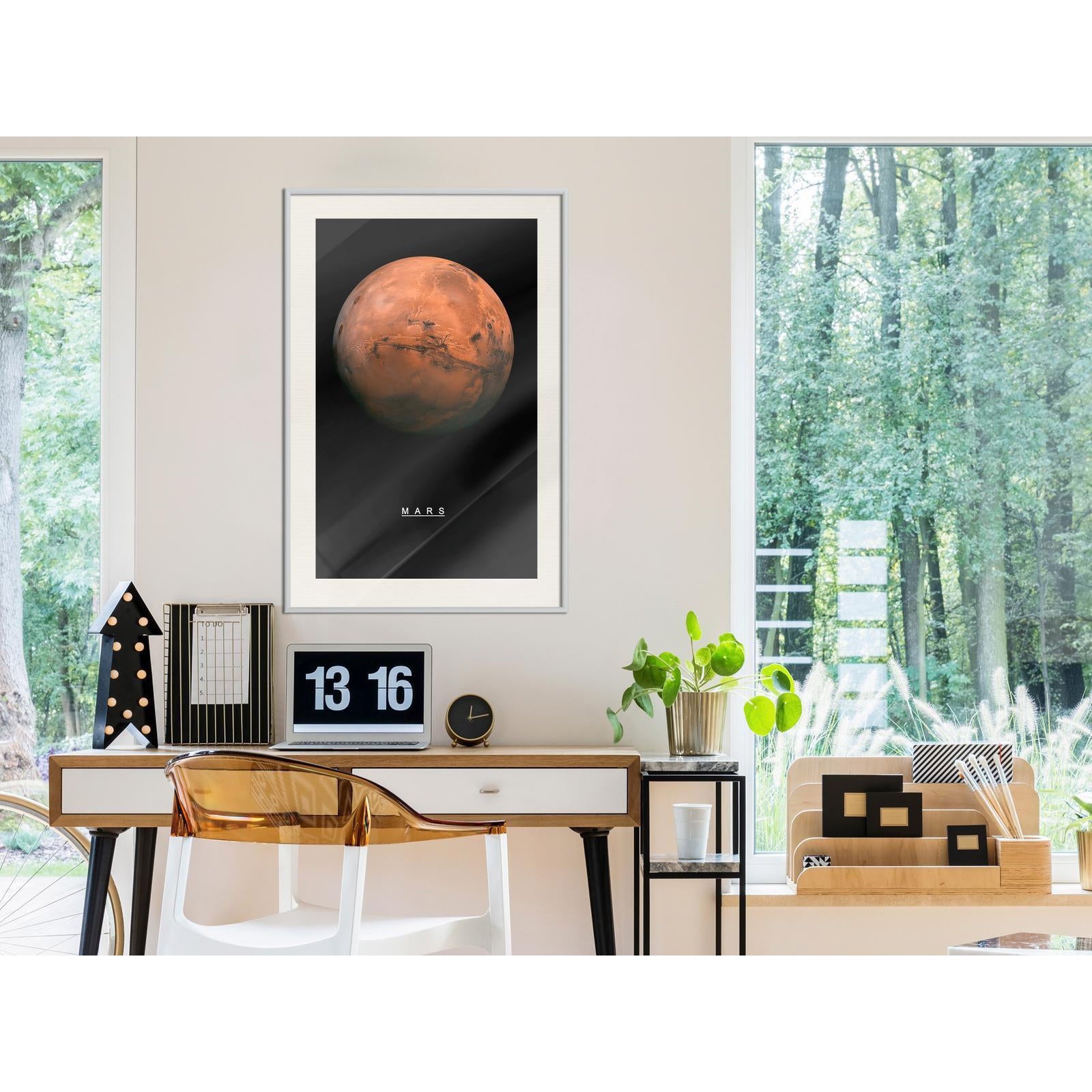 Inramad Poster / Tavla - The Solar System: Mars-Poster Inramad-Artgeist-peaceofhome.se