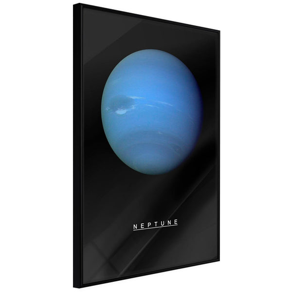 Inramad Poster / Tavla - The Solar System: Neptun-Poster Inramad-Artgeist-20x30-Svart ram-peaceofhome.se
