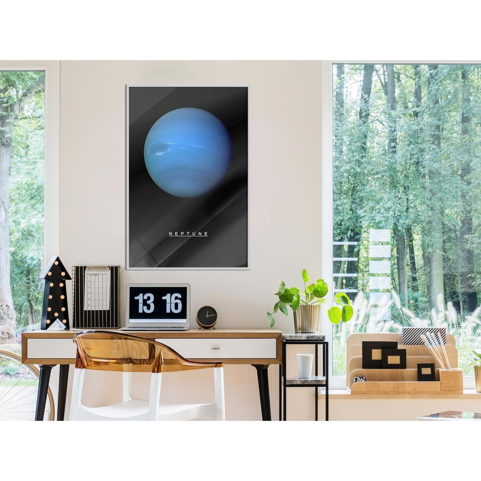 Inramad Poster / Tavla - The Solar System: Neptun-Poster Inramad-Artgeist-peaceofhome.se