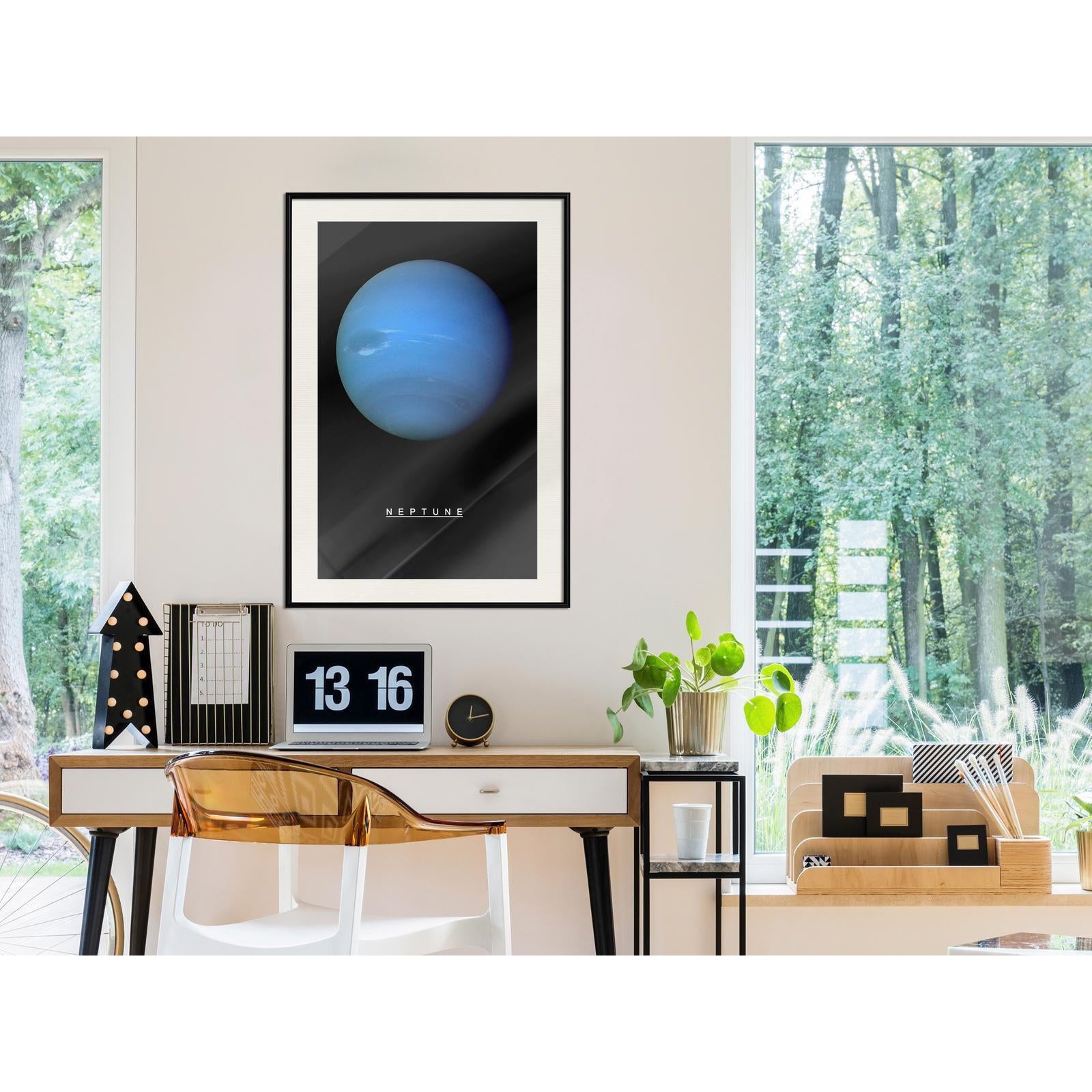 Inramad Poster / Tavla - The Solar System: Neptun-Poster Inramad-Artgeist-peaceofhome.se