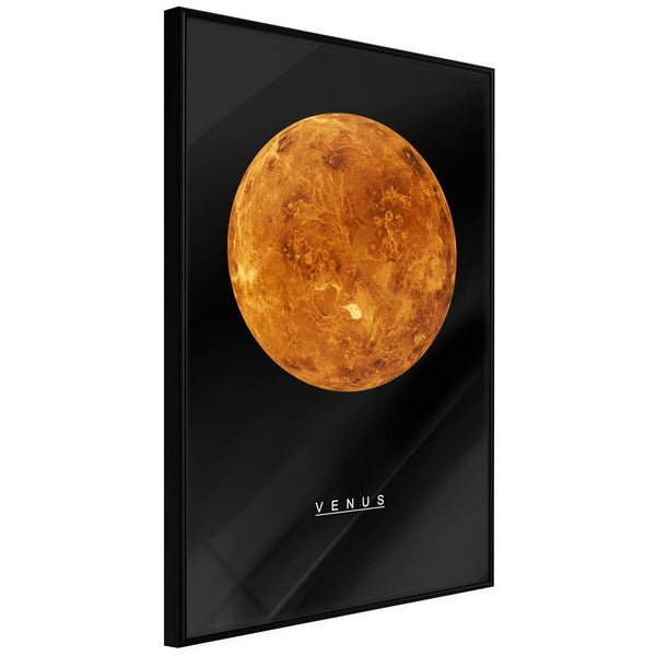 Inramad Poster / Tavla - The Solar System: Venus-Poster Inramad-Artgeist-20x30-Svart ram-peaceofhome.se
