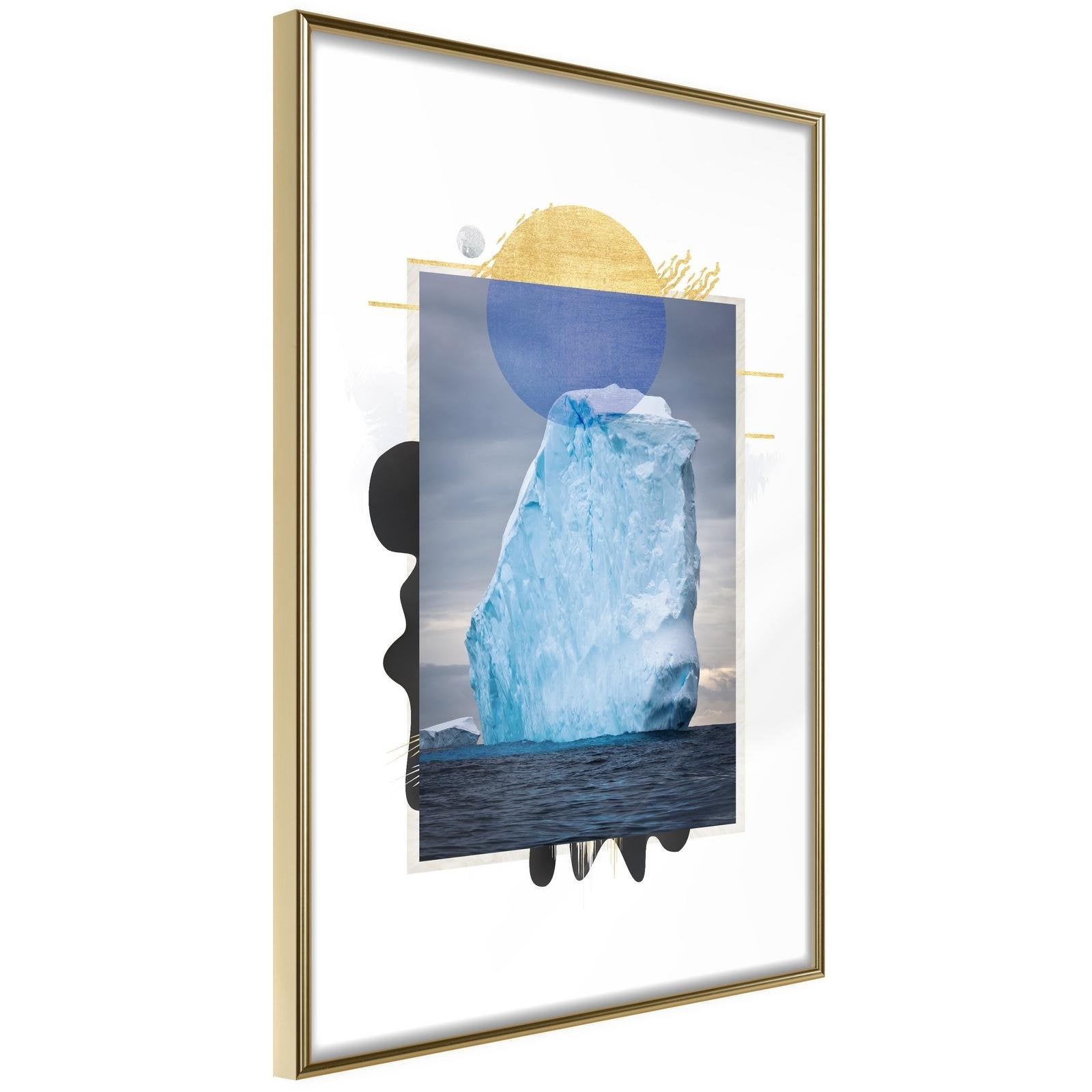 Inramad Poster / Tavla - Tip of the Iceberg-Poster Inramad-Artgeist-20x30-Guldram-peaceofhome.se