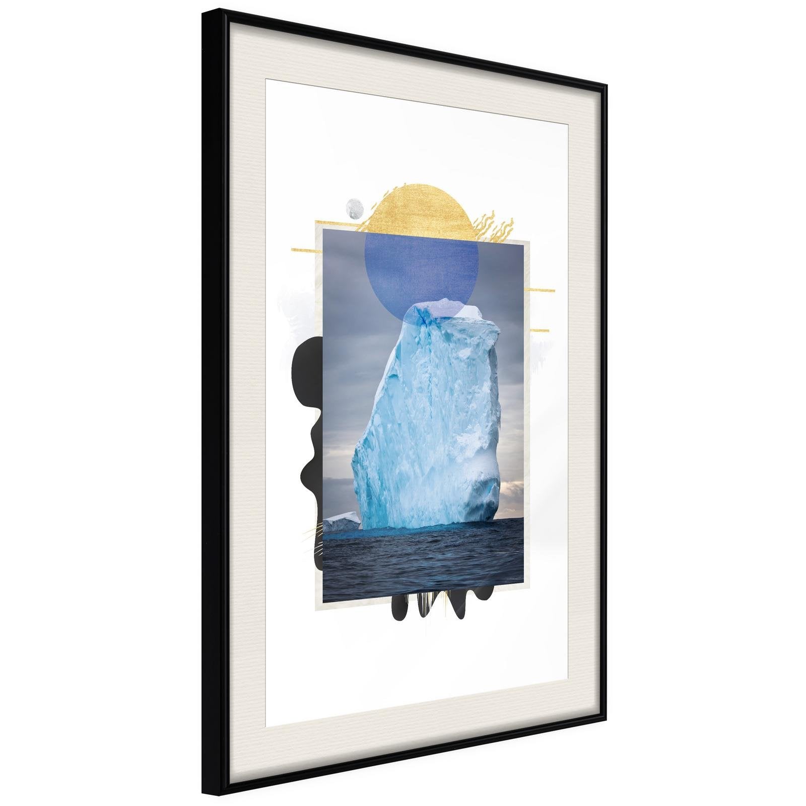 Inramad Poster / Tavla - Tip of the Iceberg-Poster Inramad-Artgeist-20x30-Svart ram med passepartout-peaceofhome.se