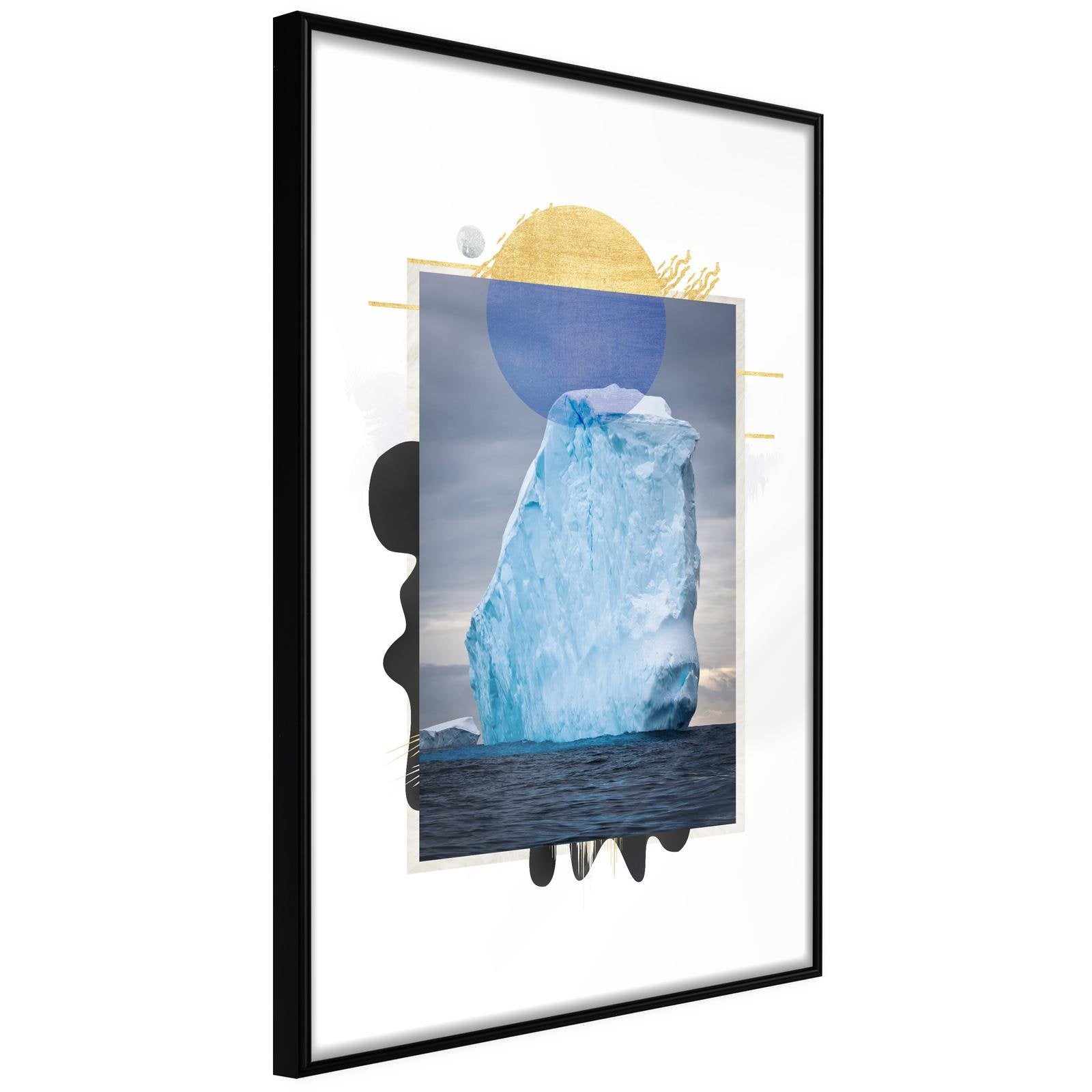 Inramad Poster / Tavla - Tip of the Iceberg-Poster Inramad-Artgeist-20x30-Svart ram-peaceofhome.se