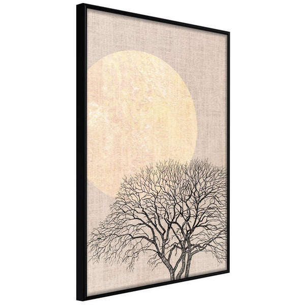 Inramad Poster / Tavla - Tree in the Morning-Poster Inramad-Artgeist-20x30-Svart ram-peaceofhome.se