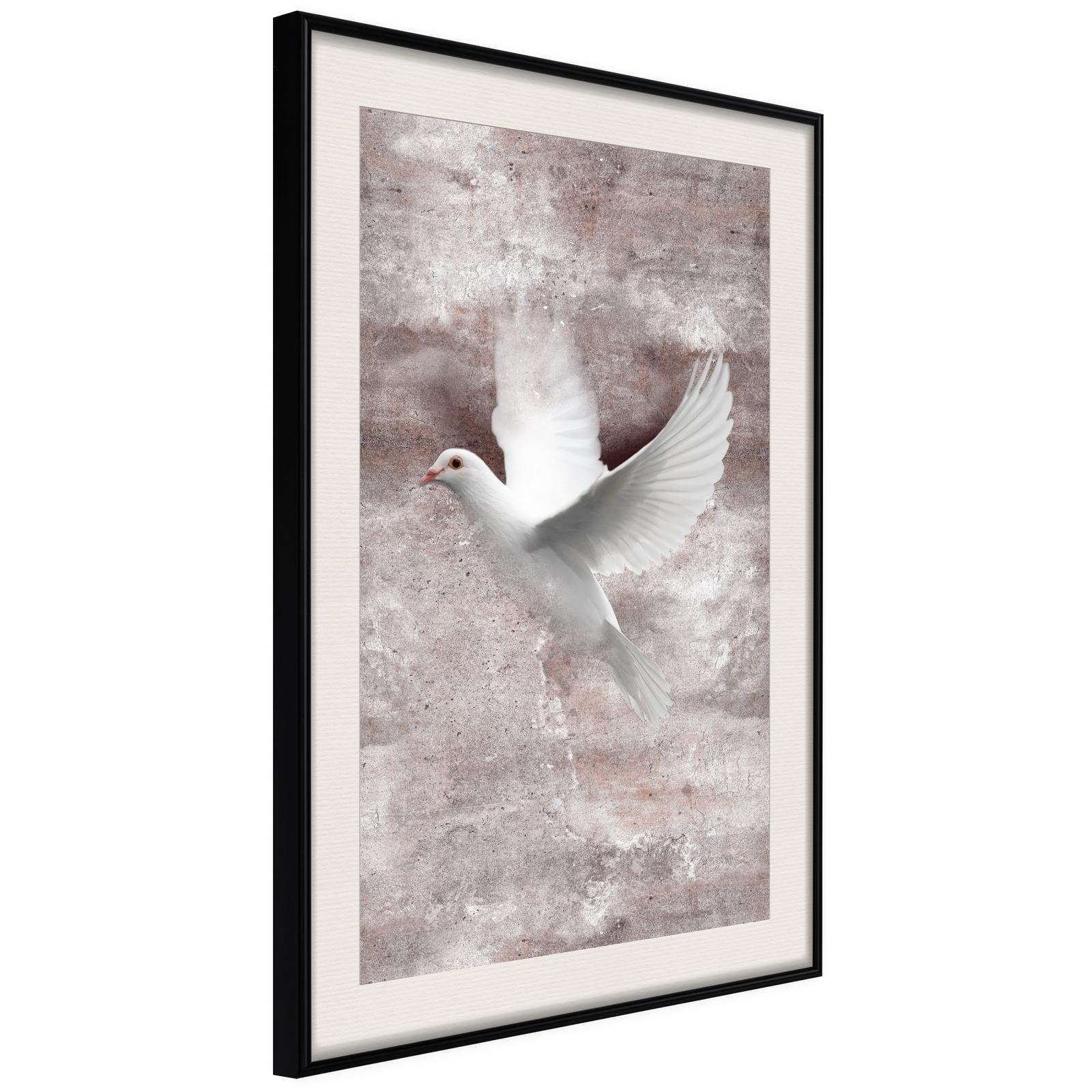 Inramad Poster / Tavla - White Dreams-Poster Inramad-Artgeist-20x30-Svart ram med passepartout-peaceofhome.se