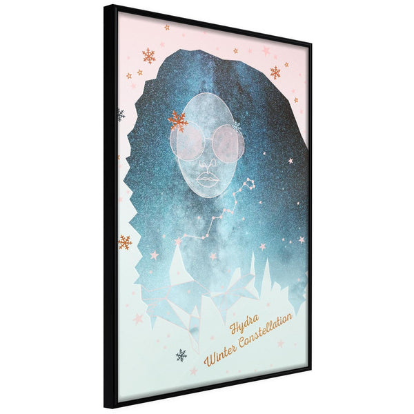 Inramad Poster / Tavla - Winter Constellation-Poster Inramad-Artgeist-20x30-Svart ram-peaceofhome.se
