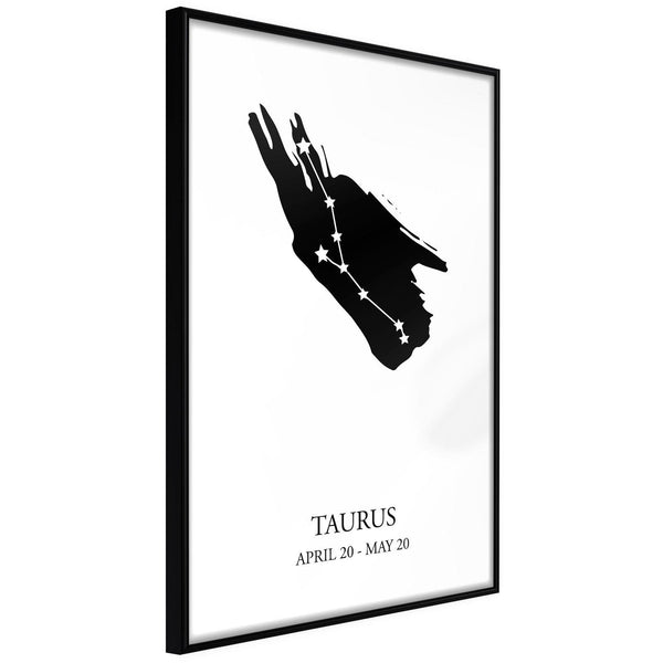 Inramad Poster / Tavla - Zodiac: Taurus I-Poster Inramad-Artgeist-20x30-Svart ram-peaceofhome.se
