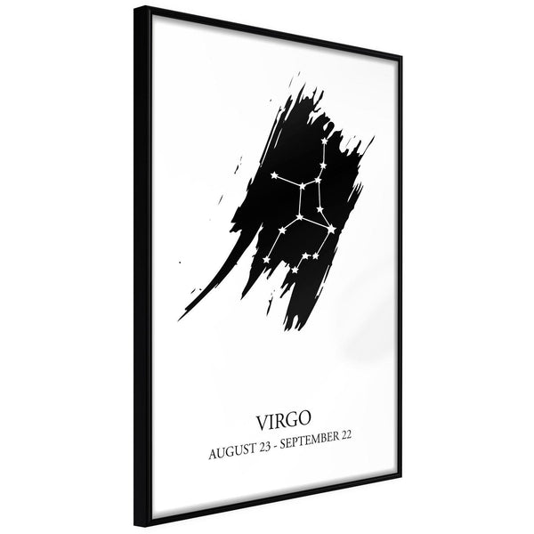 Inramad Poster / Tavla - Zodiac: Virgo I-Poster Inramad-Artgeist-20x30-Svart ram-peaceofhome.se