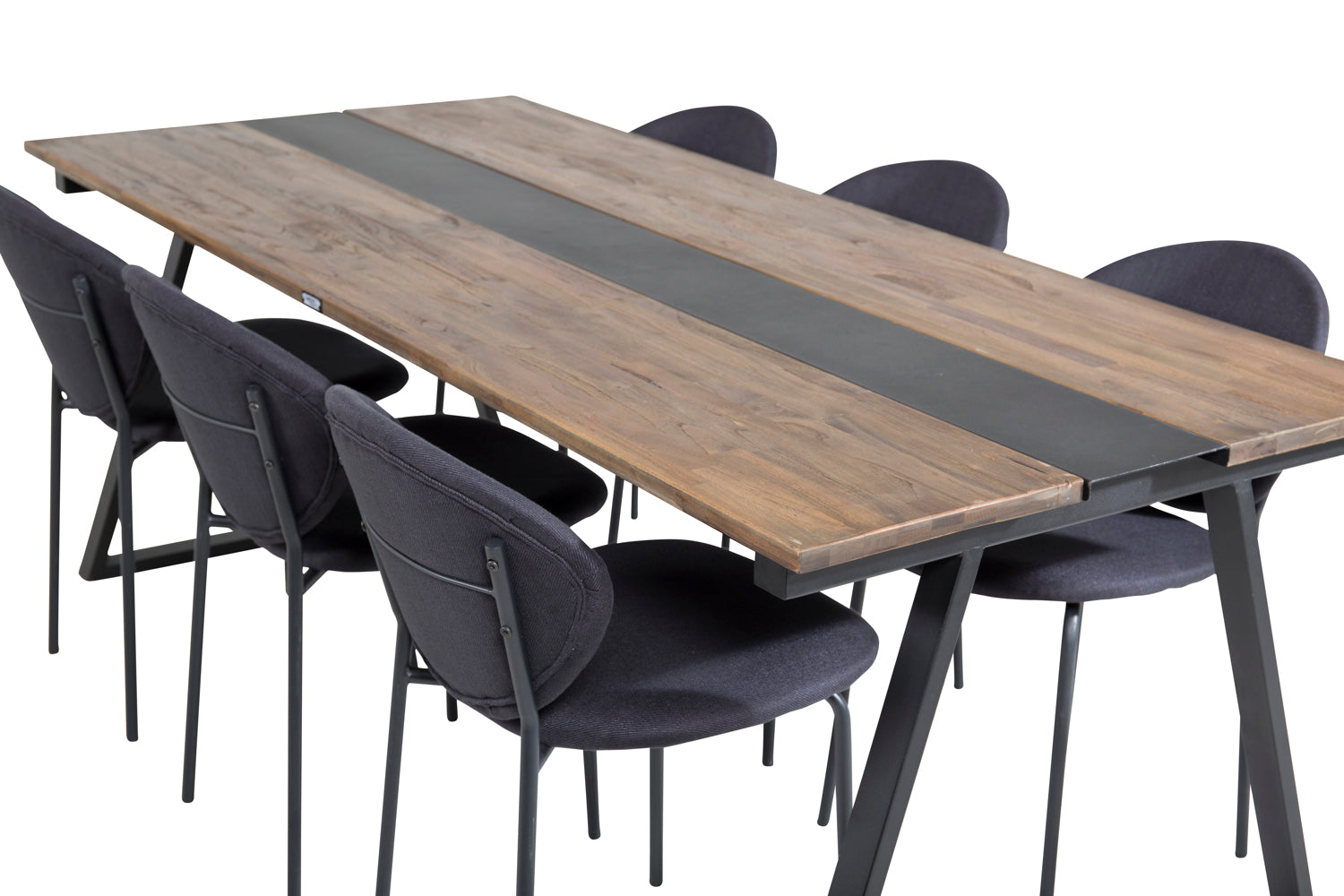 JAKARTA Matbord 200x90 + 6 stolar-Venture Home-peaceofhome.se
