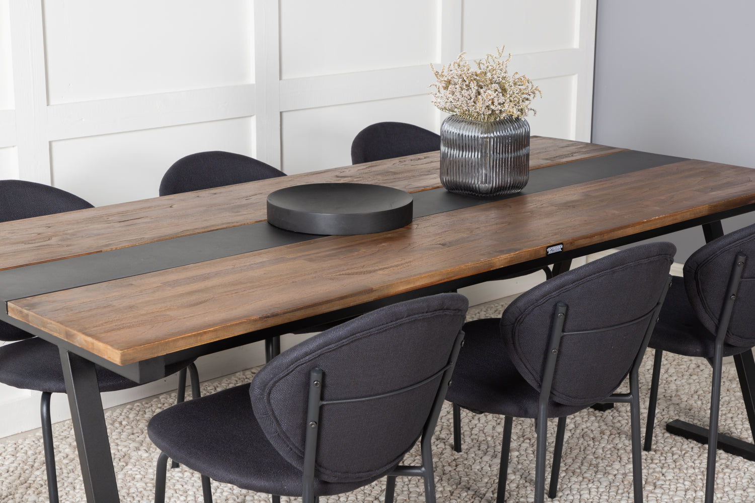 JAKARTA Matbord 200x90 + 6 stolar-Venture Home-peaceofhome.se