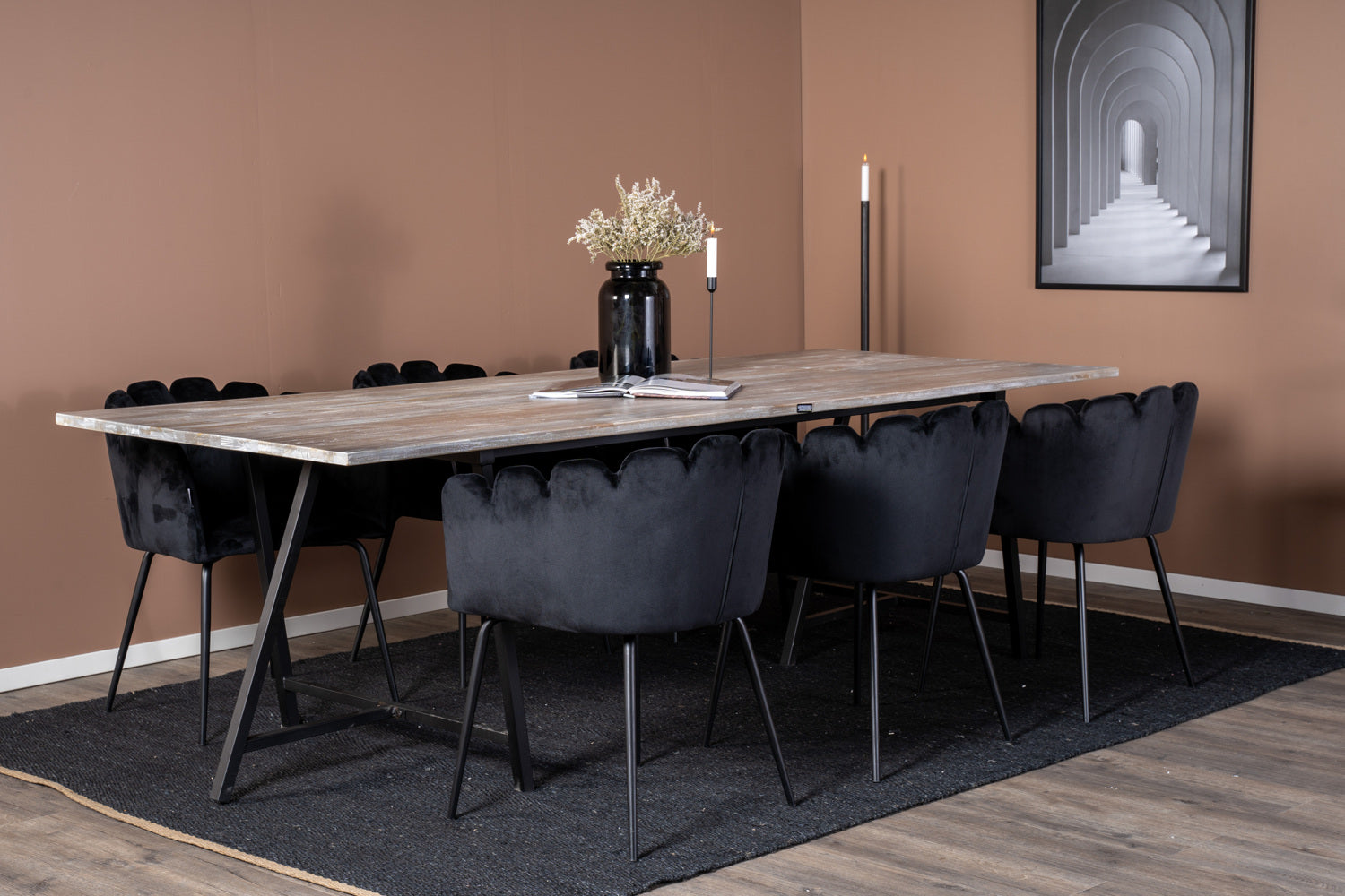 Jepara Rektangulär Matgrupp-GR Dining Set-Venture Home-peaceofhome.se