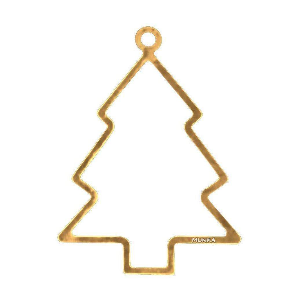 Julpynt / Julgranspynt i förgyllt tenn Gran för 275.00 SEK Köp