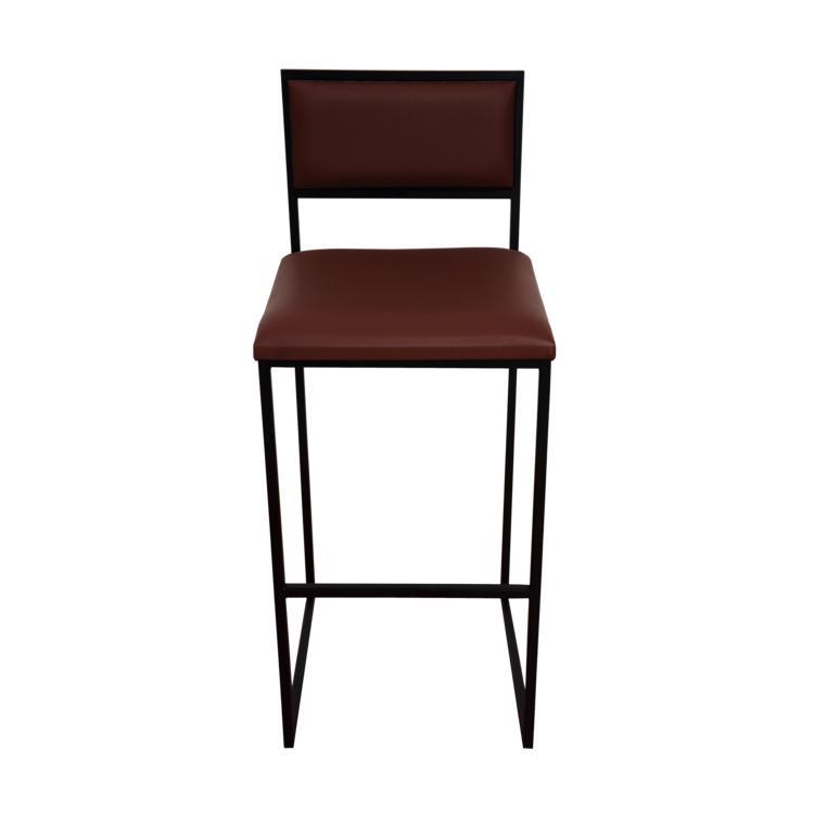 KRALJEVIC BAR CHAIR Barstol med dynor i skinn-Barstol-Kraljevic Design-peaceofhome.se