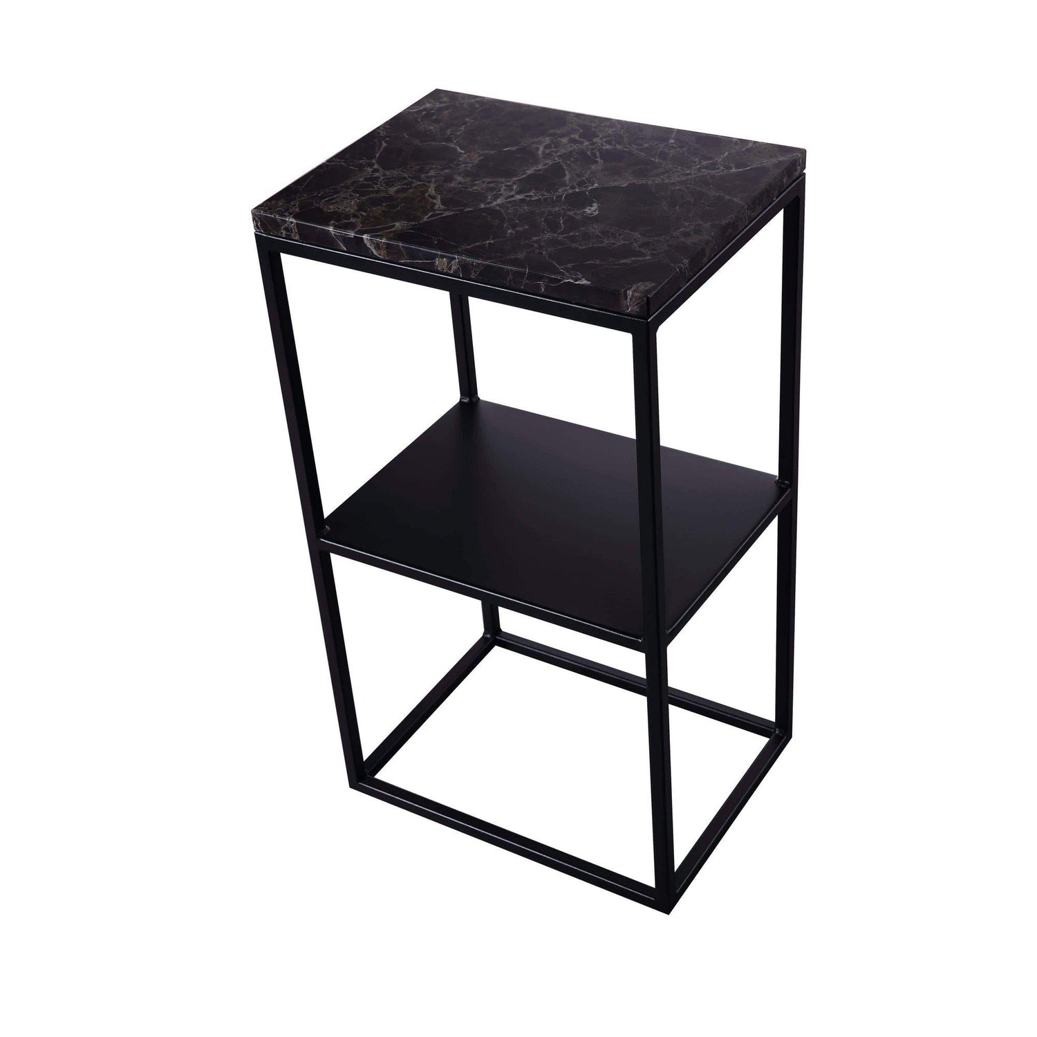 KRALJEVIC BEDSIDE Sängbord med hyllpan - Marmor-Sängbord-Kraljevic Design-peaceofhome.se