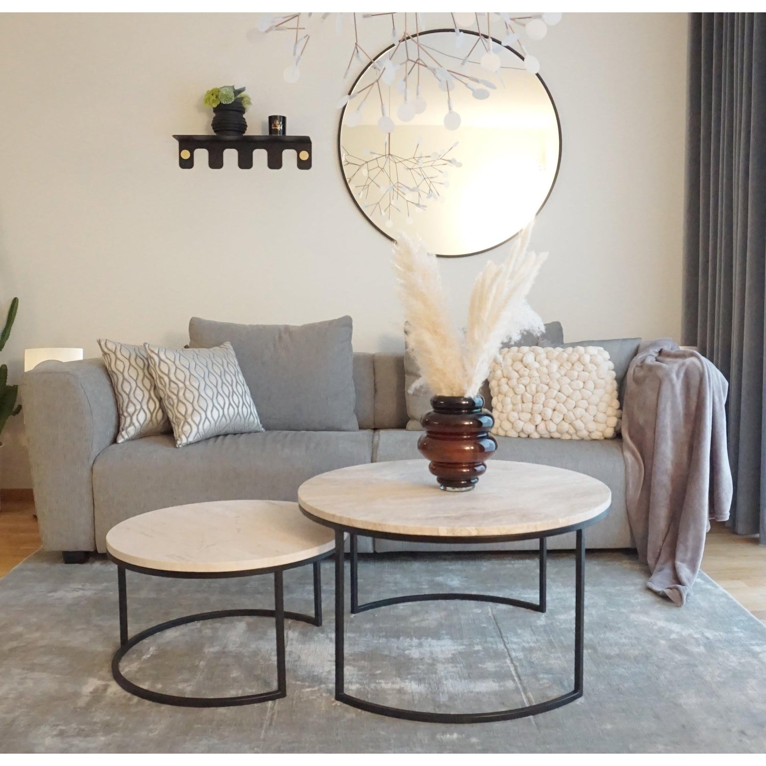 KRALJEVIC ROUND M Soffbord - Marmor-Soffbord-Kraljevic Design-peaceofhome.se