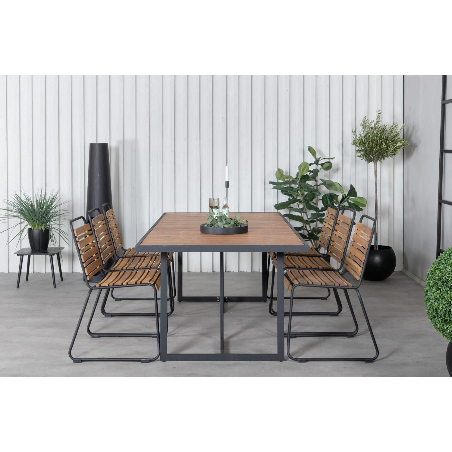 Khung Rektangulär Matgrupp-Table Set-Venture Home-peaceofhome.se