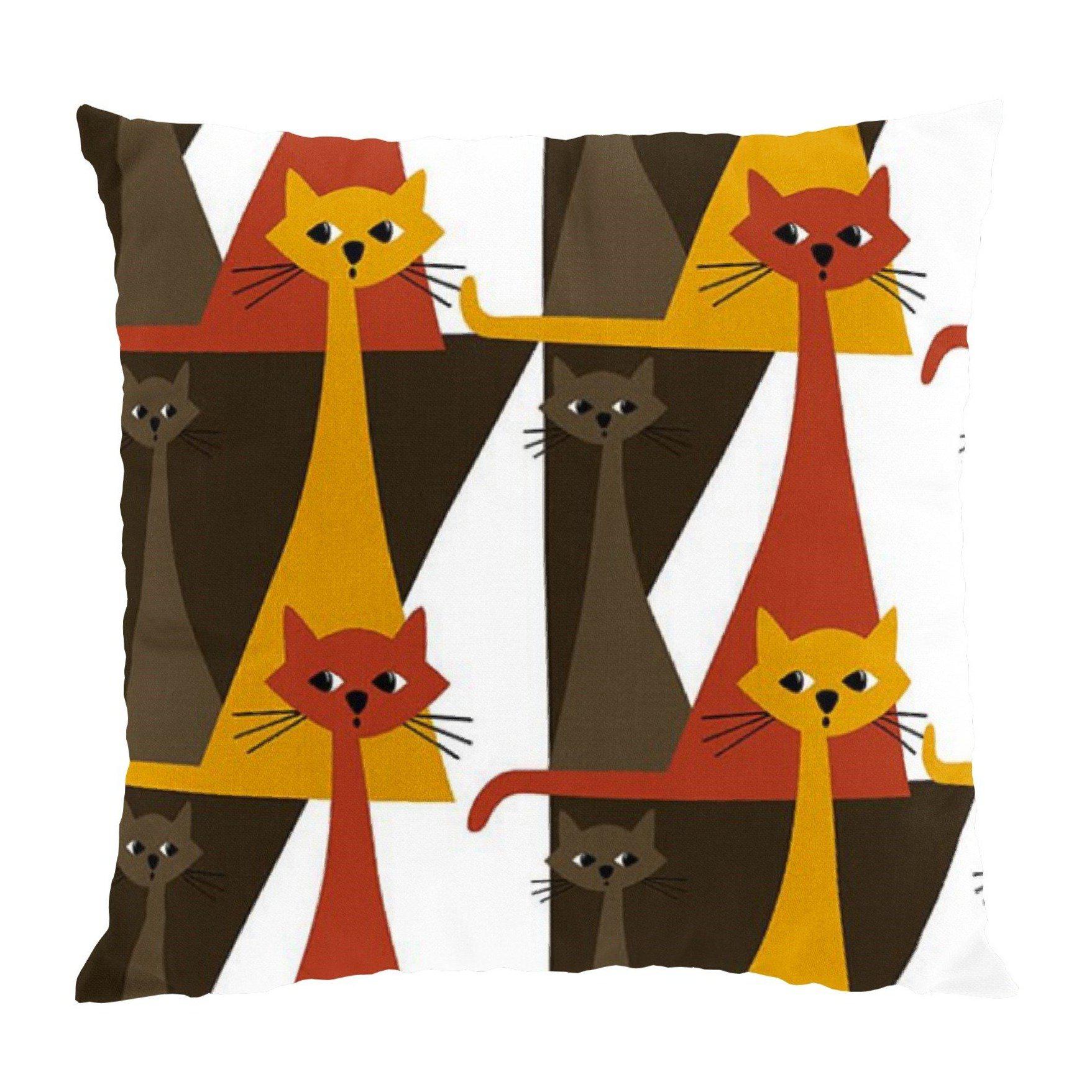 Kitty Kuddfodral 47x47 cm-Kuddfodral-Arvidssons Textil-Brun-peaceofhome.se