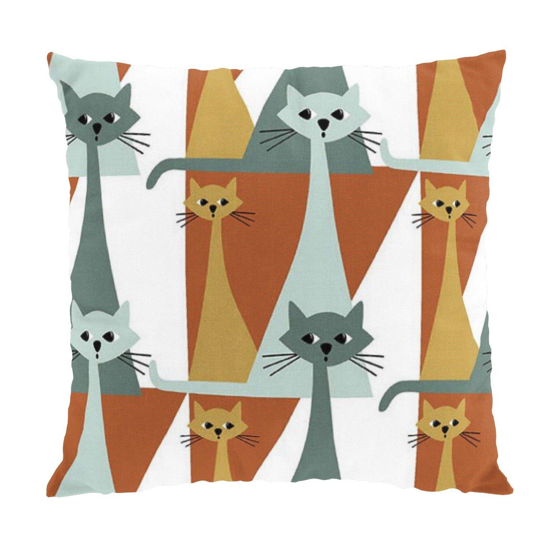 Kitty Kuddfodral 47x47 cm-Kuddfodral-Arvidssons Textil-Orange-peaceofhome.se