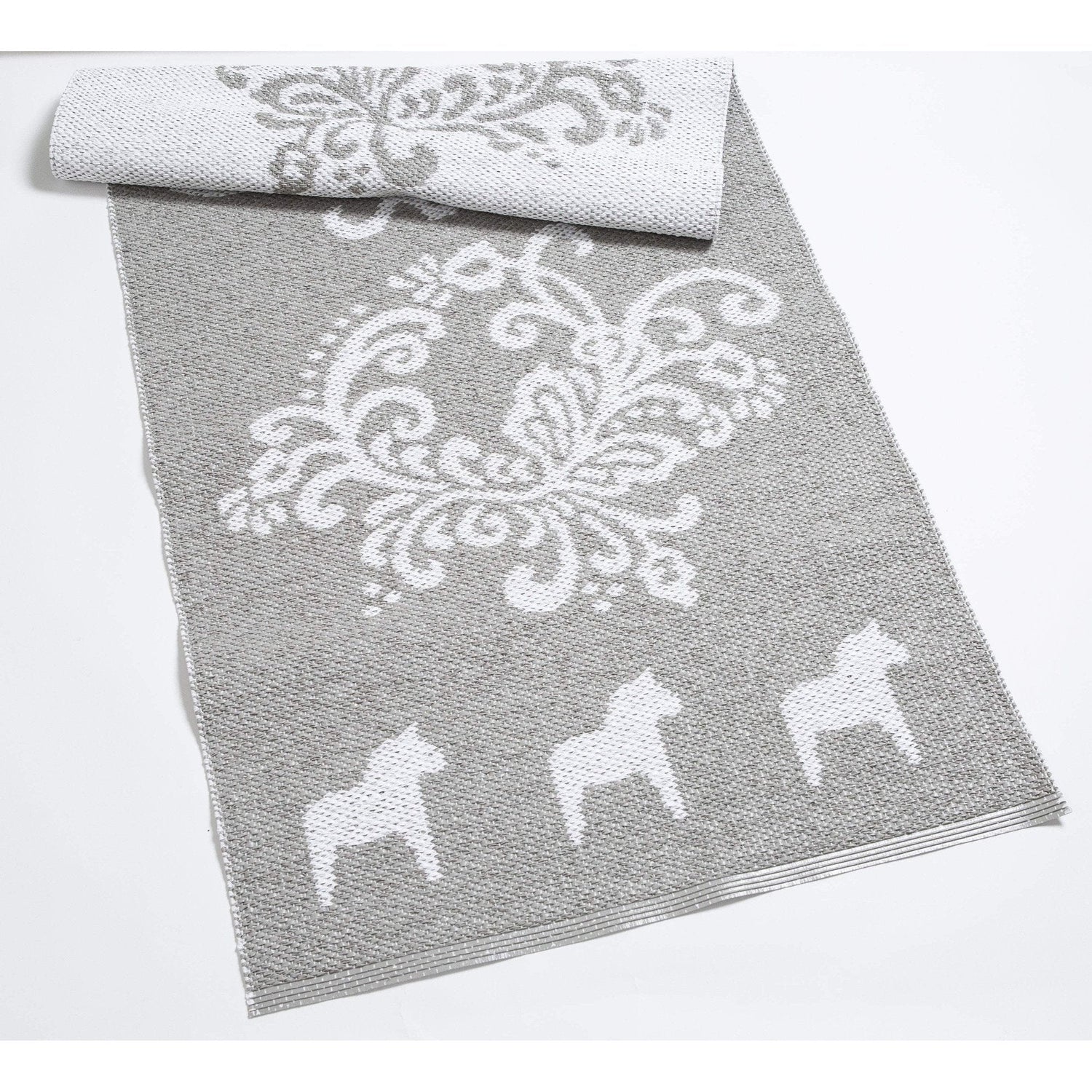 Kurbits Matta - Vinylmatta 70x150 cm - Vändbar-Matta-Arvidssons Textil-Beige-Vit-peaceofhome.se