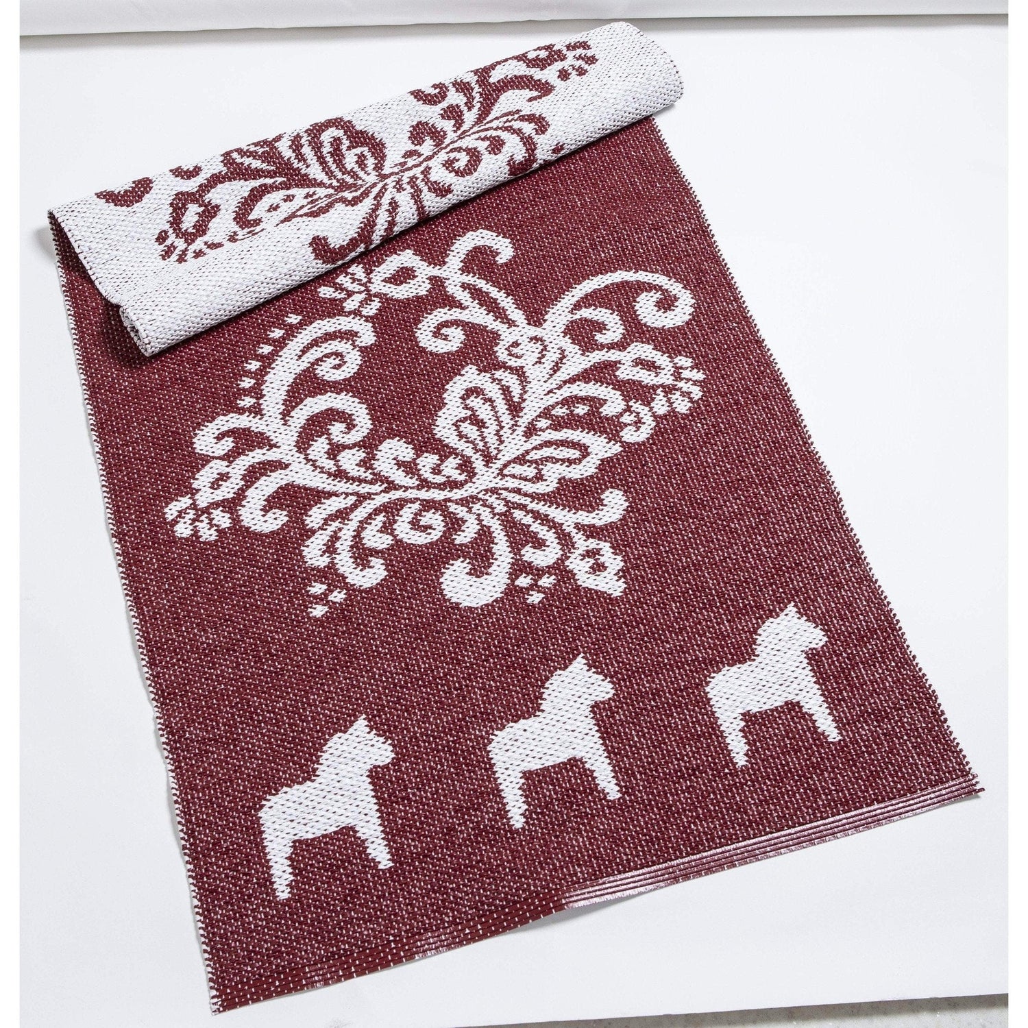 Kurbits Matta - Vinylmatta 70x250 cm - Vändbar-Matta-Arvidssons Textil-Röd-peaceofhome.se