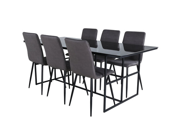 Leif Rektangulär Matgrupp-GR Dining Set-Venture Home-peaceofhome.se